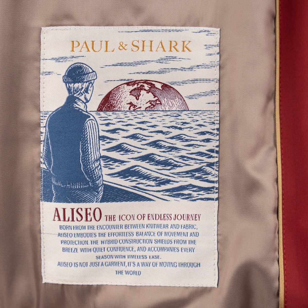 Paul & Shark Bomberjack Rood | Aliseo Wool and Cashmere