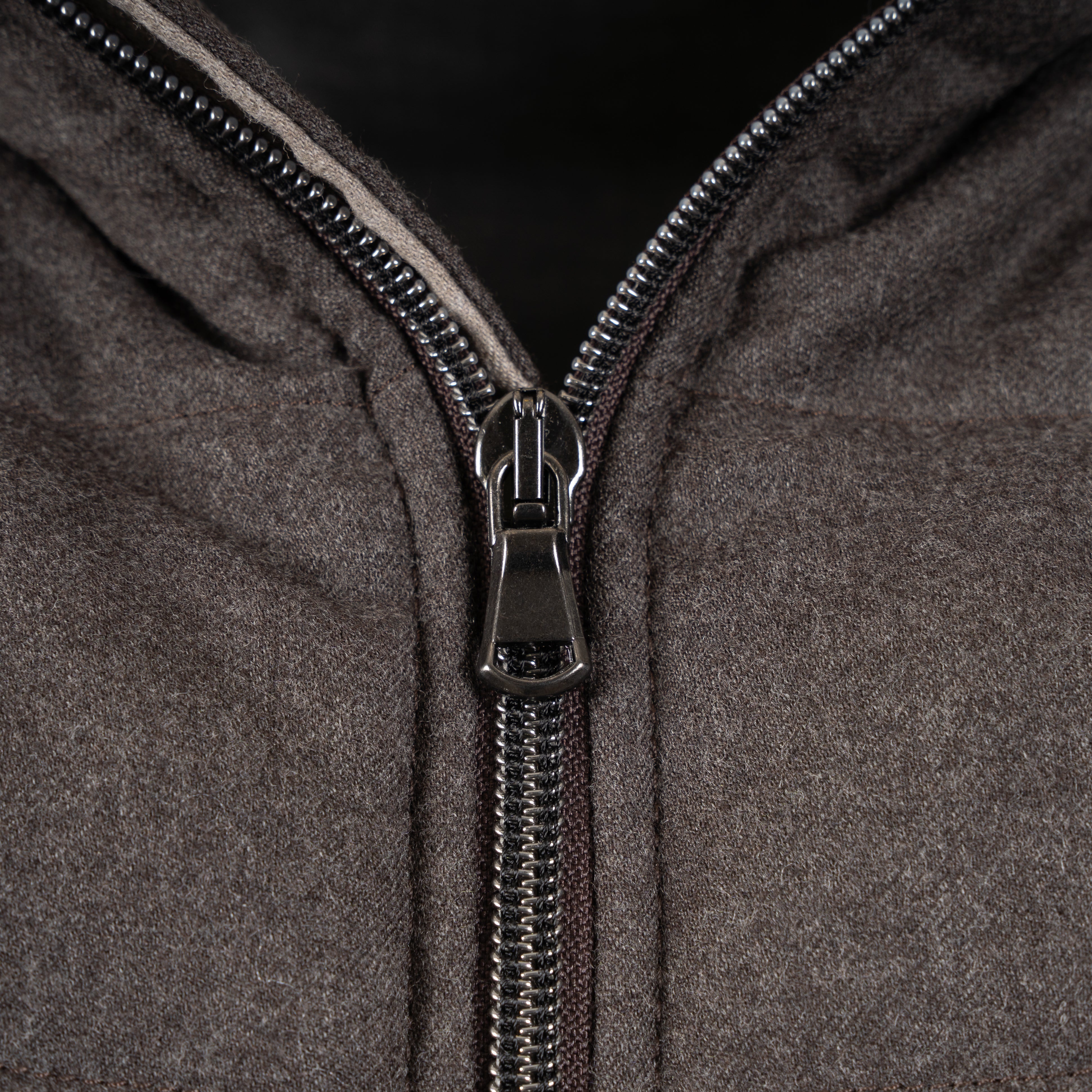 L.B.M. 1911 Bodywarmer Bruin | Padded Hooded Gillet