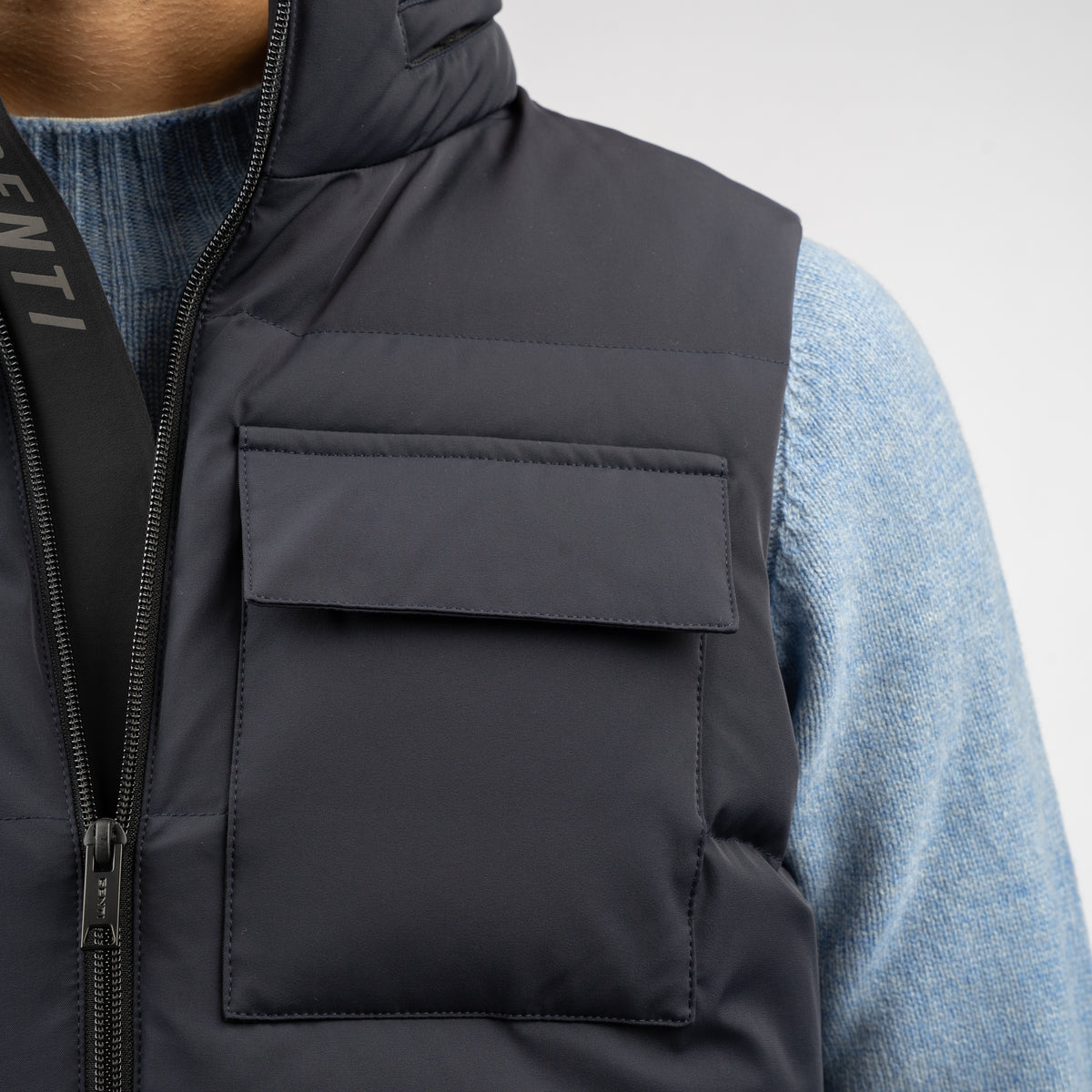 Genti Bodywarmer Blauw | Water-Repellent Nylon