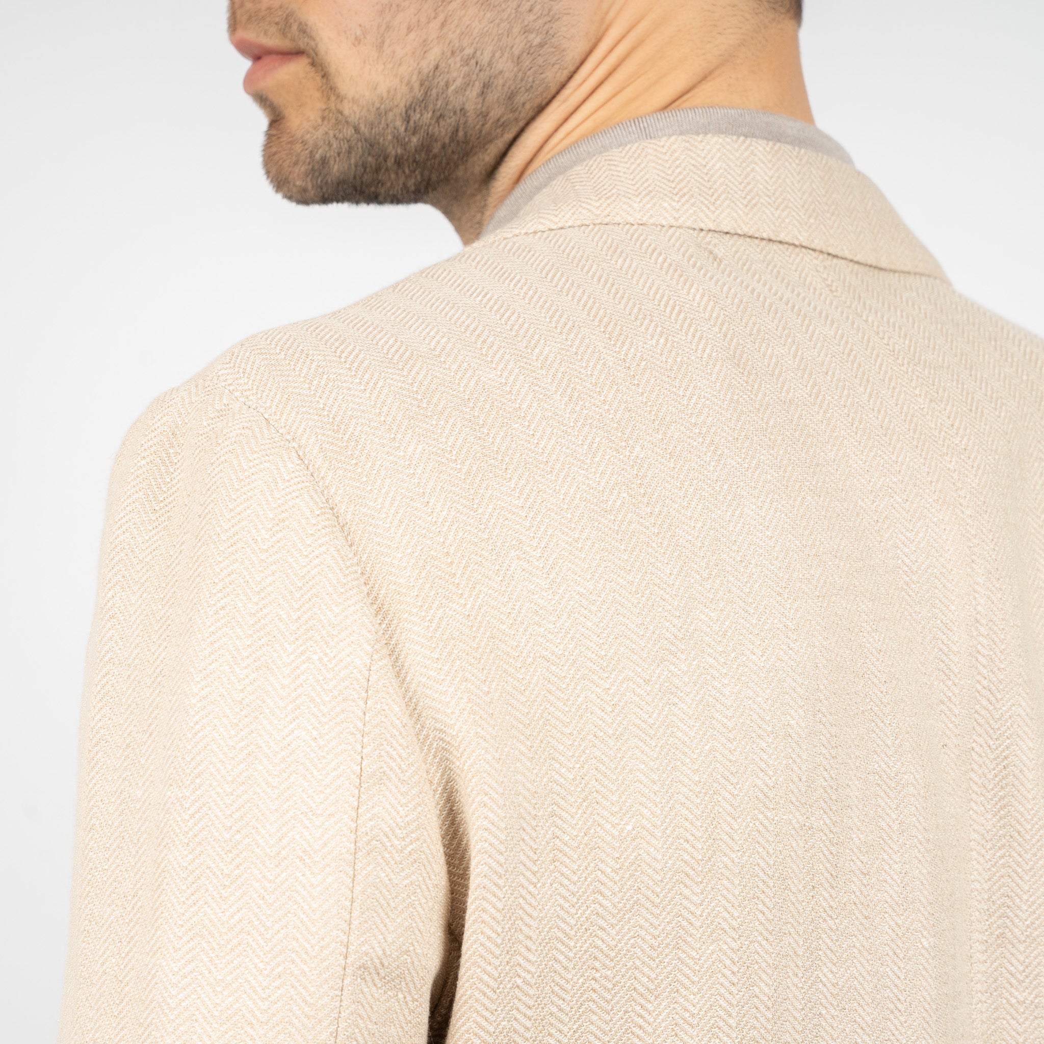 SEVEN DIALS Colbert Beige Visgraat | Brandley