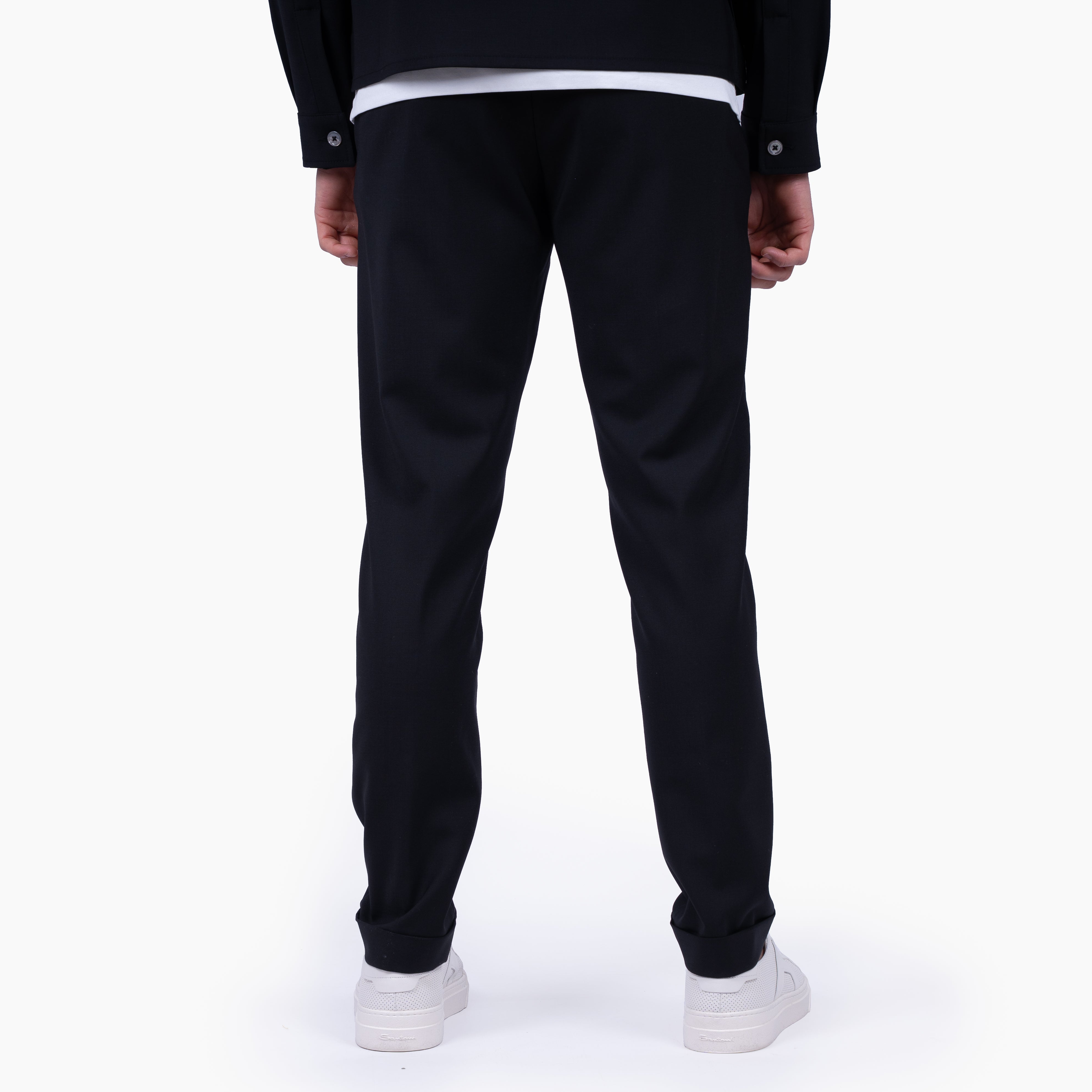 Marco Pescarolo Pantalon Zwart | Caracciolo