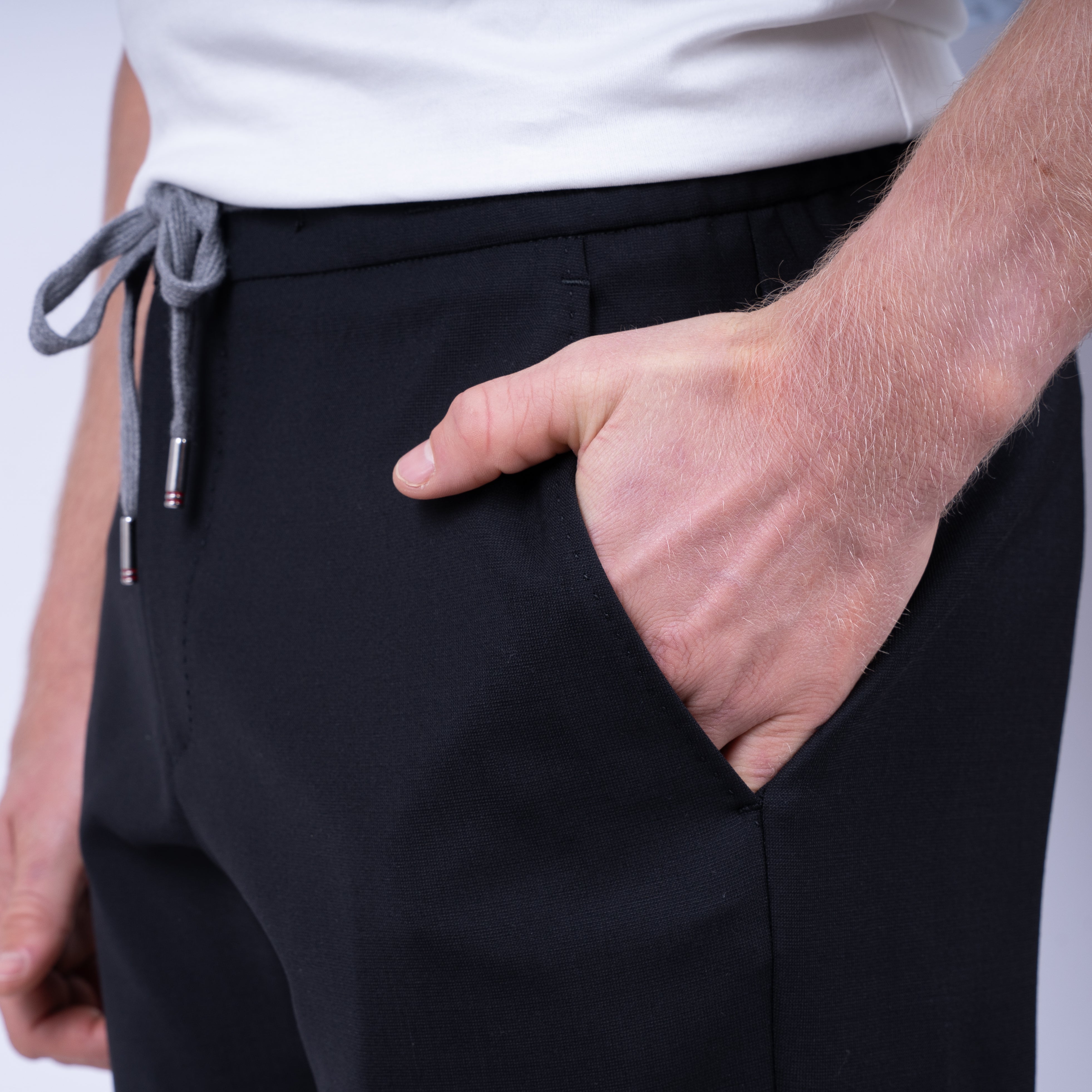 Marco Pescarolo Pantalon Zwart | Caracciolo