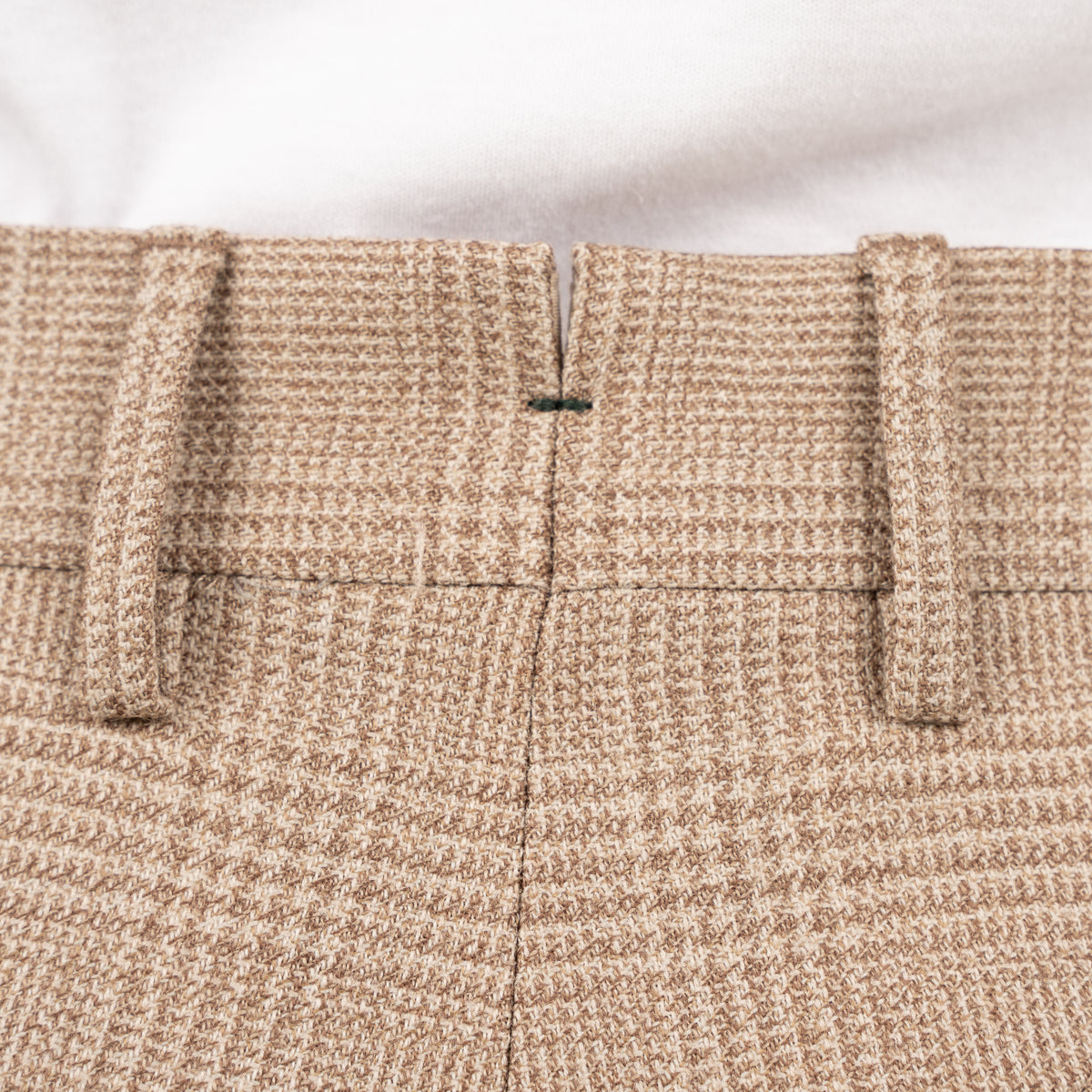 Berwich Pantalon Beige Geruit | Retrolong
