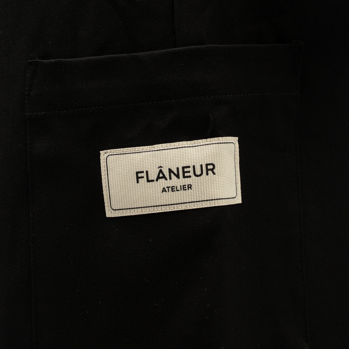 Flaneur Pantalon Zwart | Atelier Trousers