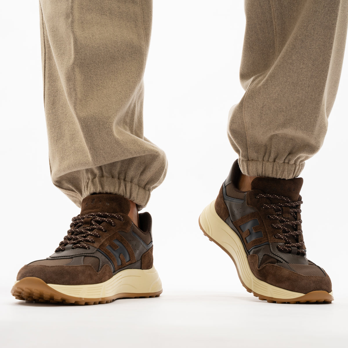 Stone Island Flannel Broek Beige | Wool Nylon Flannel-TC