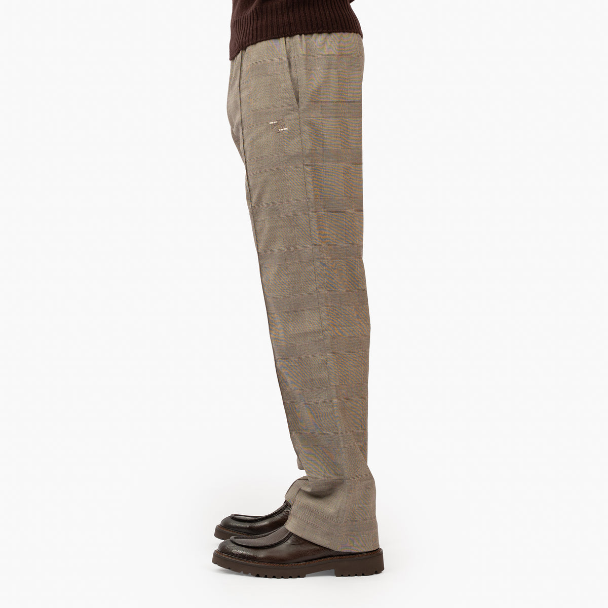 Filling Pieces Pantalon Beige Ruit | Coach Pants Wool