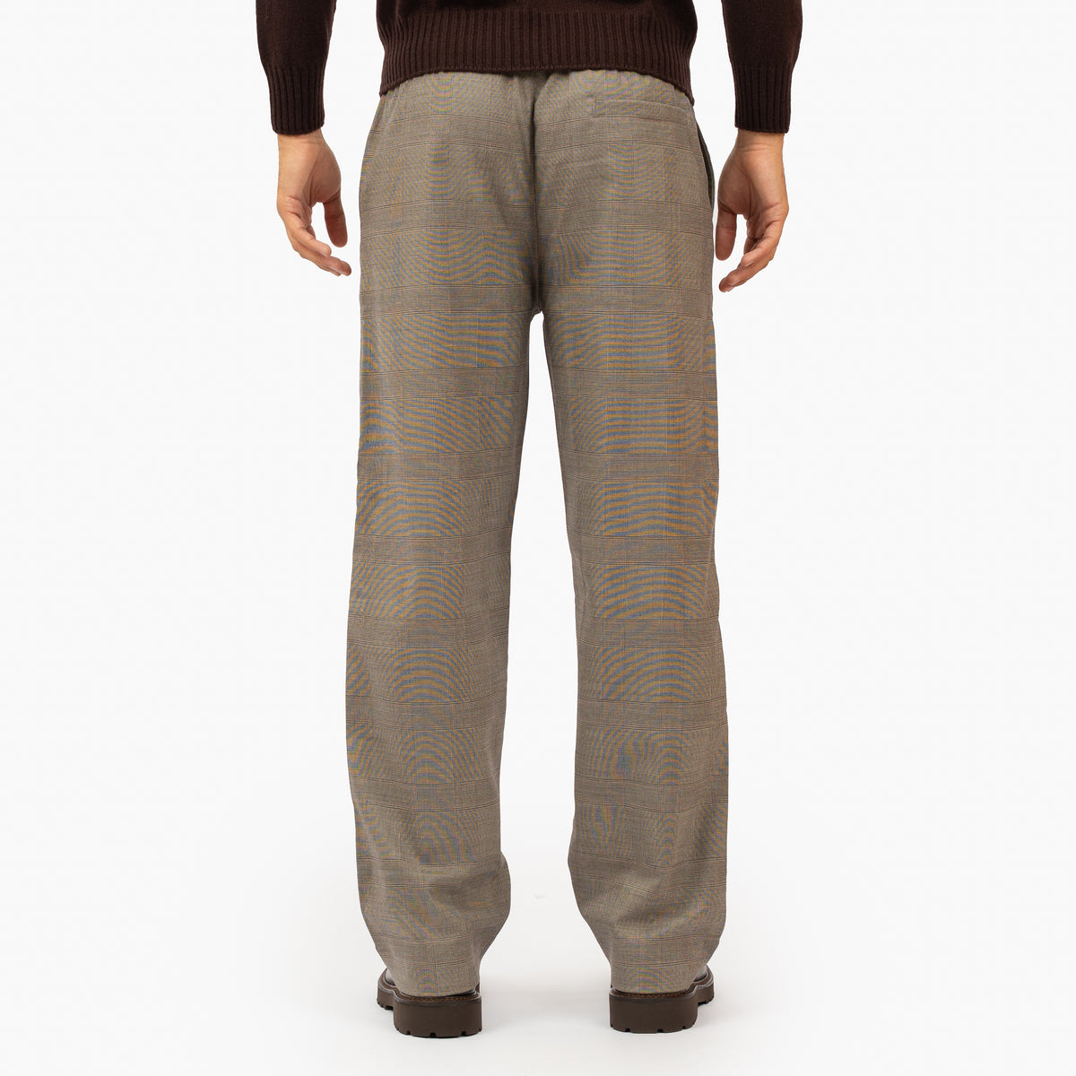 Filling Pieces Pantalon Beige Ruit | Coach Pants Wool