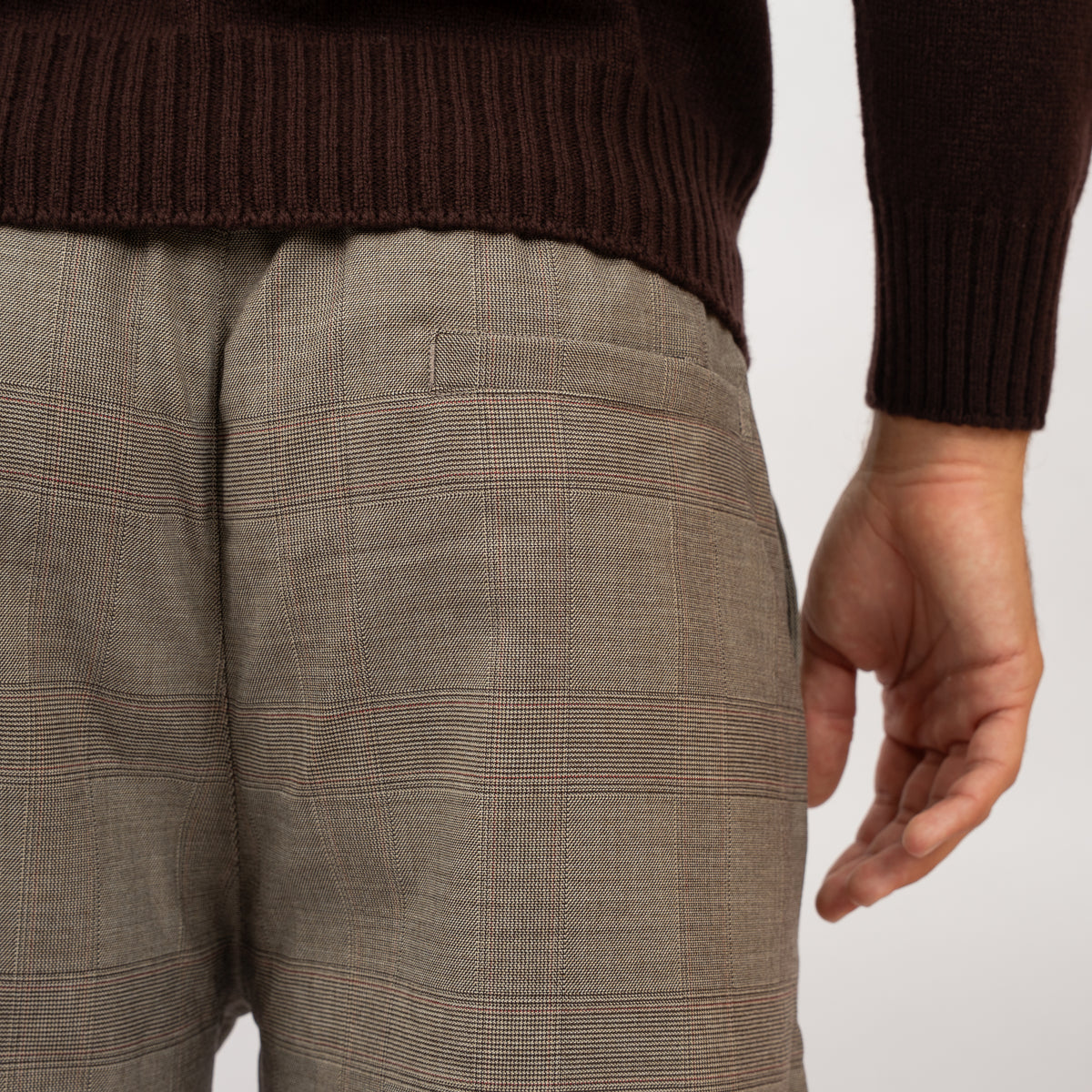 Filling Pieces Pantalon Beige Ruit | Coach Pants Wool