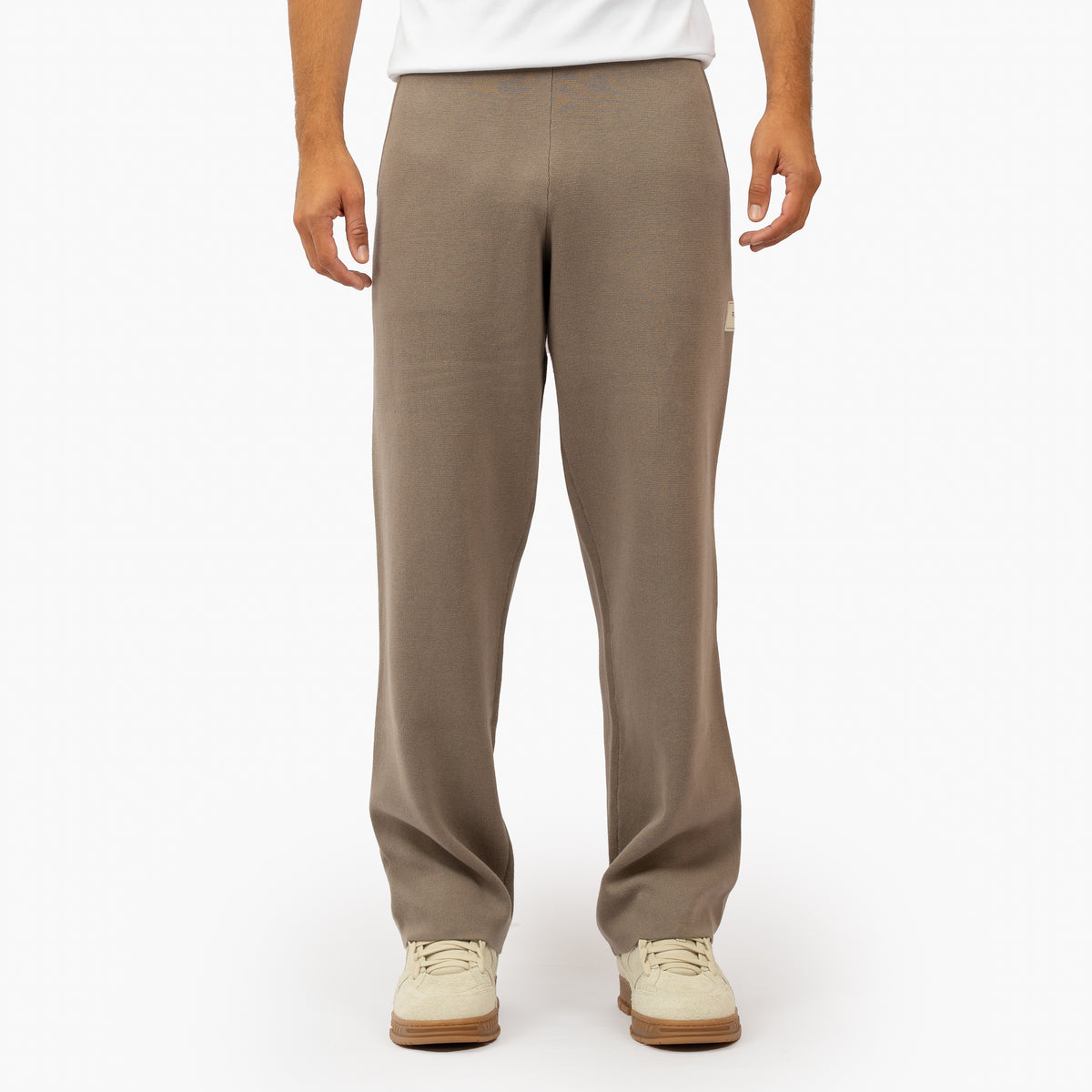 Flaneur Knitted Pantalon Taupe | Atelier Knit Pants