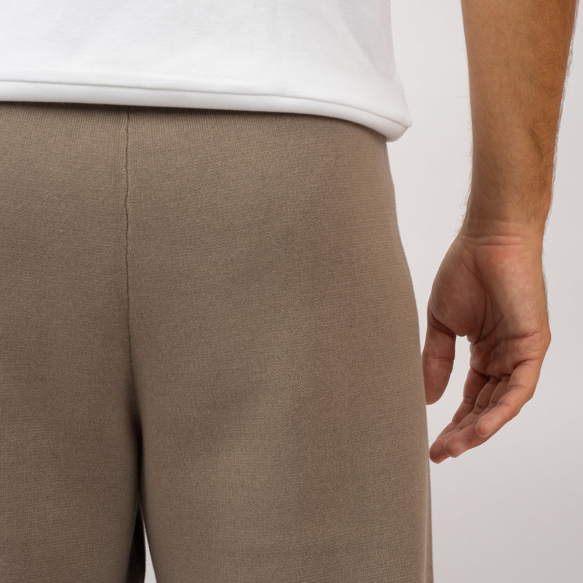 Flaneur Knitted Pantalon Taupe | Atelier Knit Pants