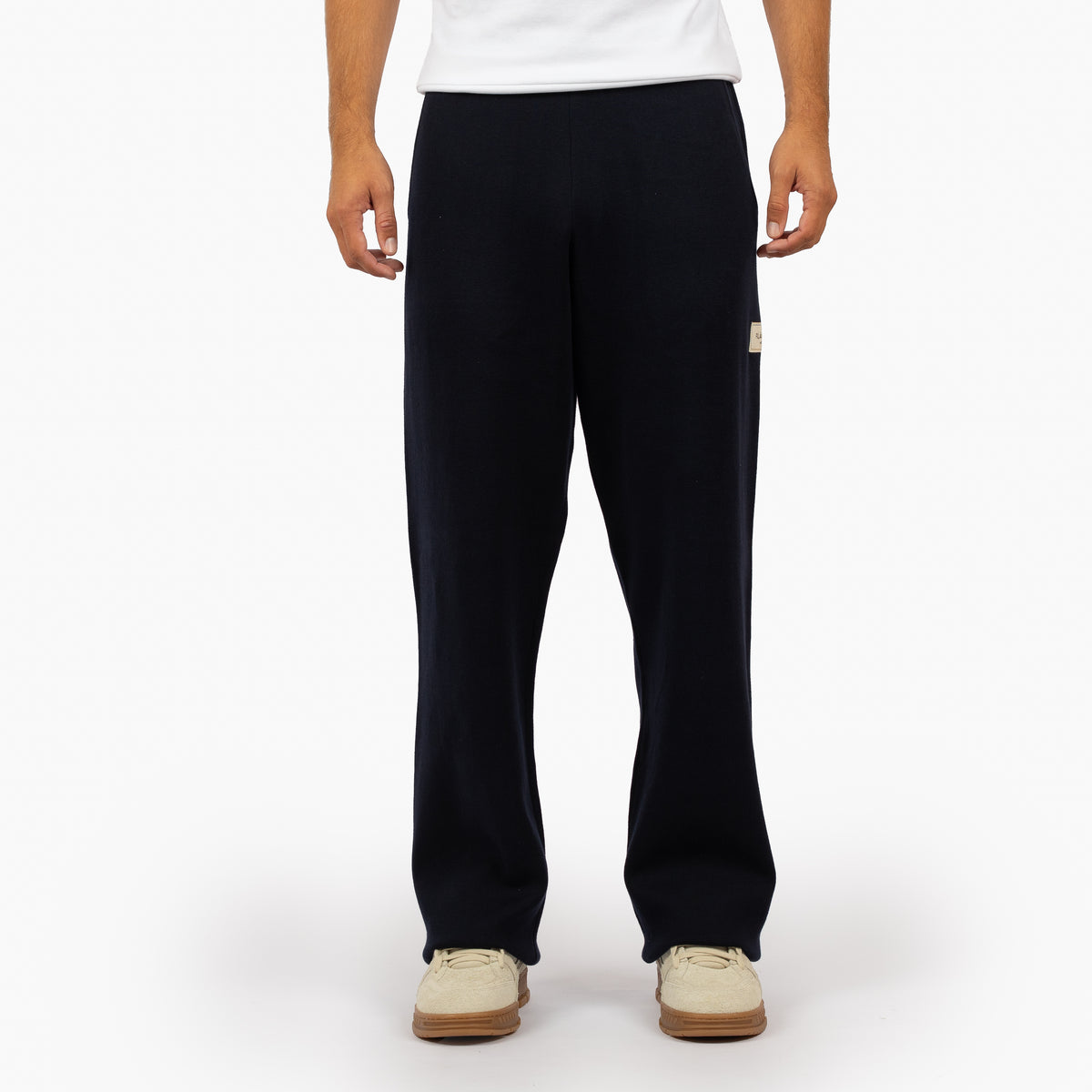 Flaneur Knitted Pantalon Blauw | Atelier Knit Pants
