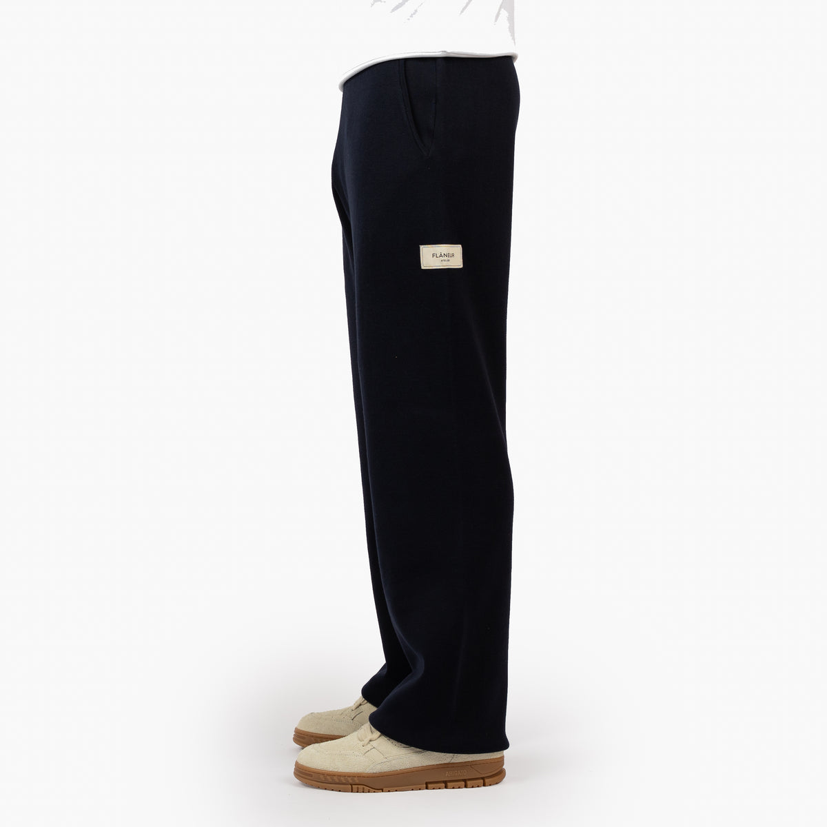 Flaneur Knitted Pantalon Blauw | Atelier Knit Pants
