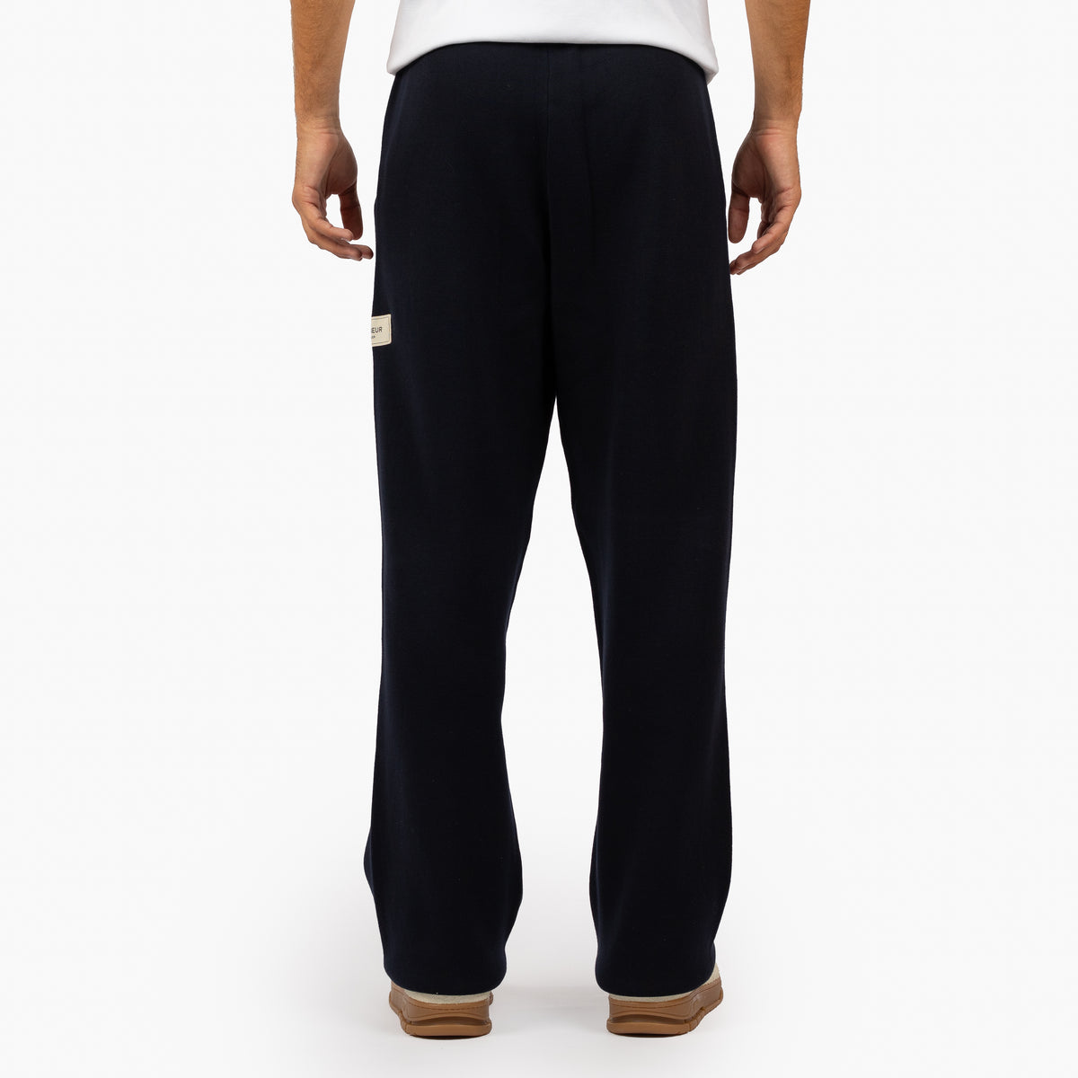 Flaneur Knitted Pantalon Blauw | Atelier Knit Pants