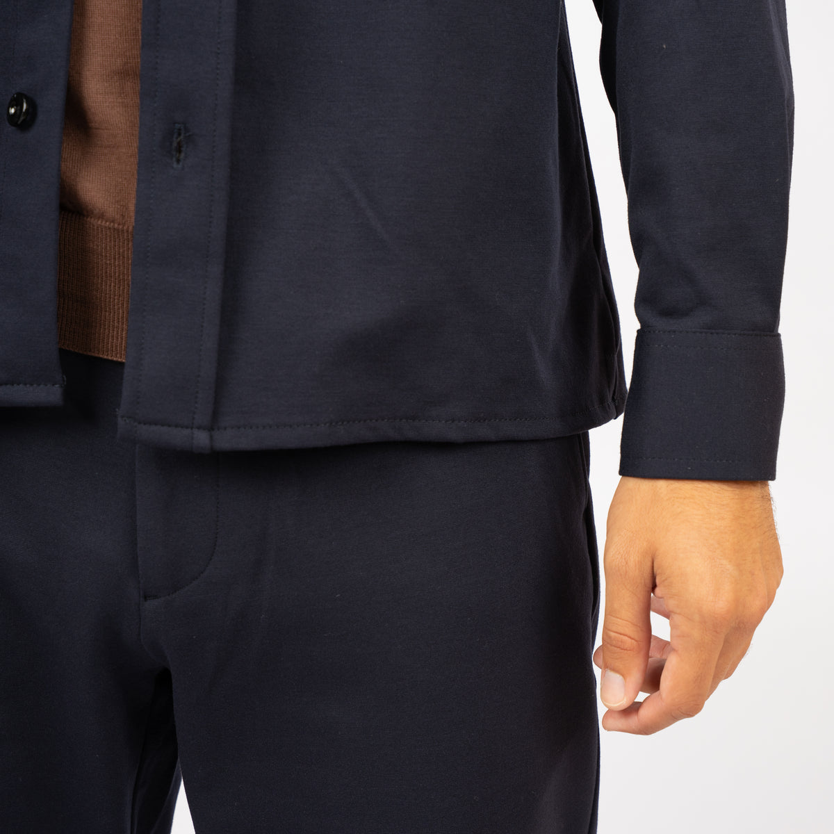 Flaneur Knitted Pantalon Blauw | Atelier Knit Pants