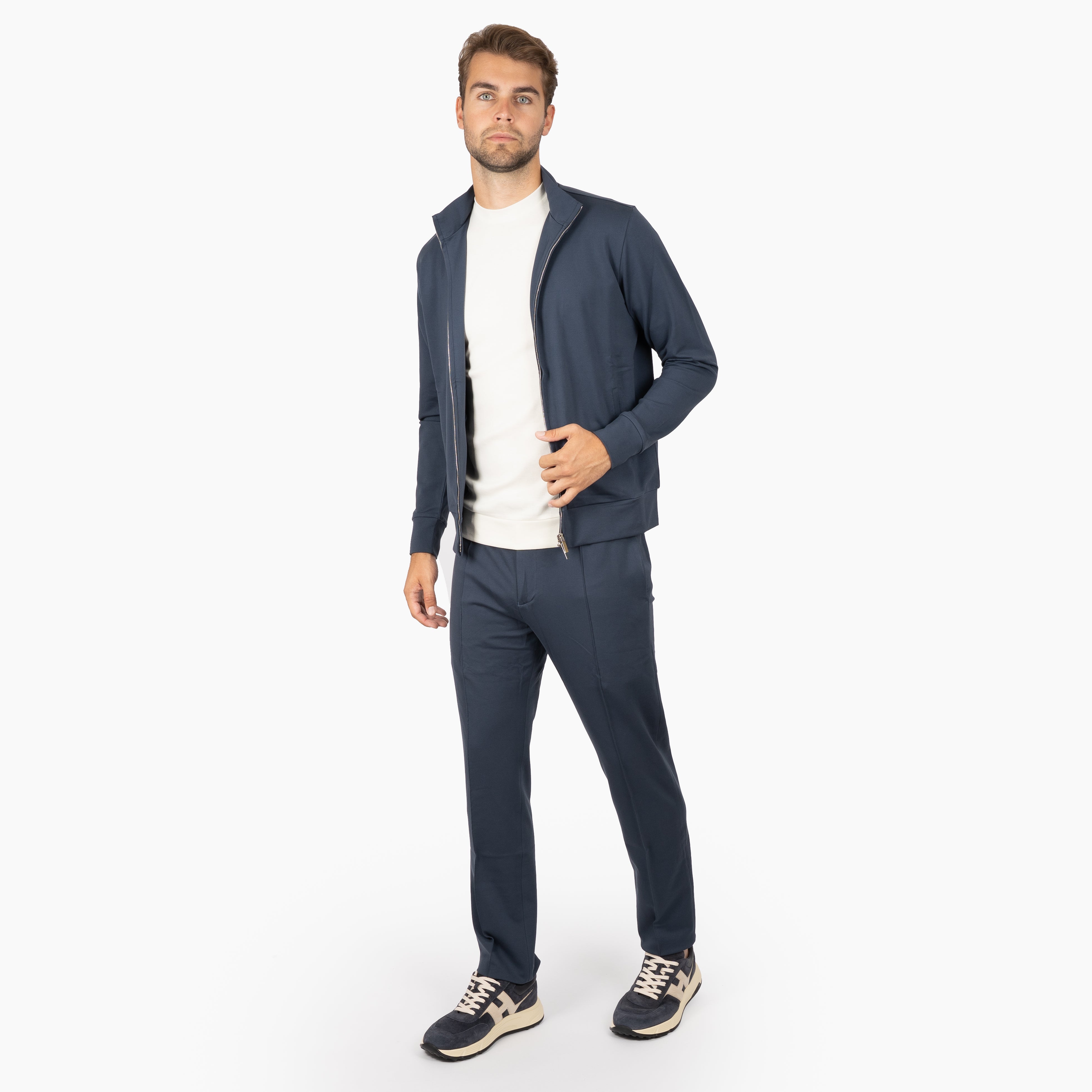 Stefan Brandt Pantalon Middenblauw | Jonas M FTE Co Ultra 60