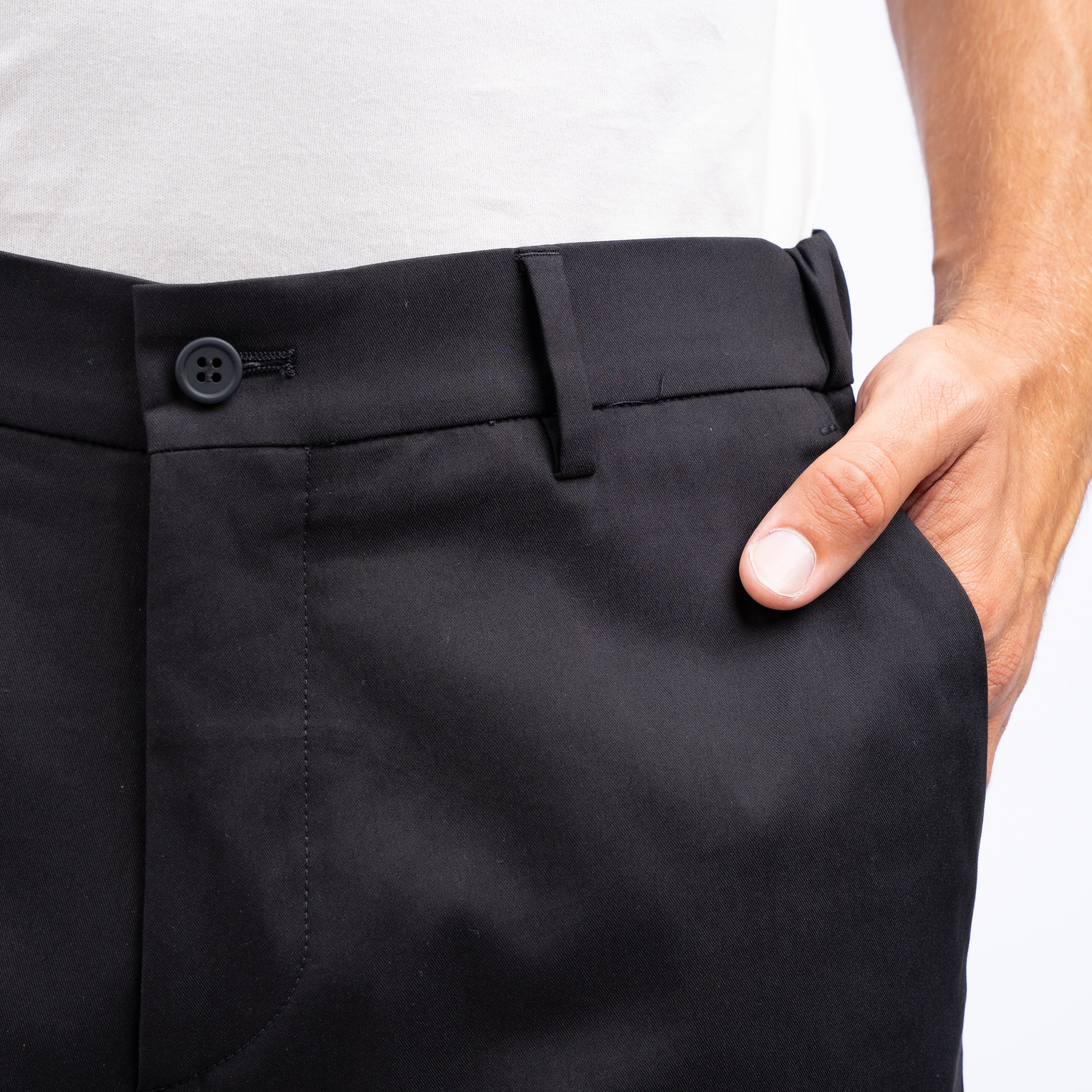 Berwich Chino Zwart | Morello Elax Tech