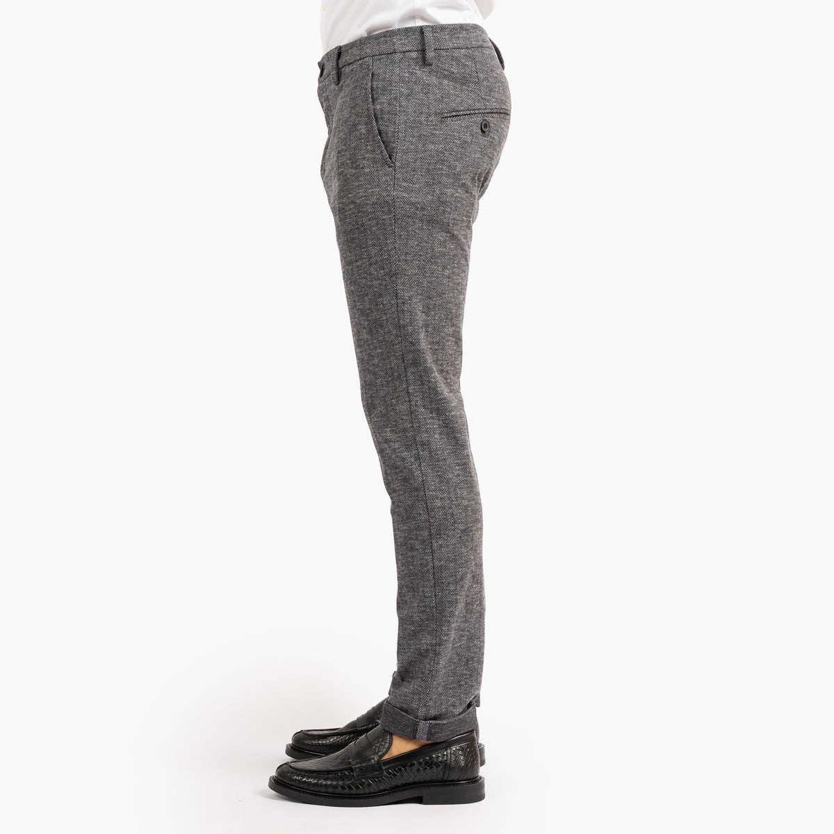 Mason's Chino Donkergrijs Visgraat | Torino Jog