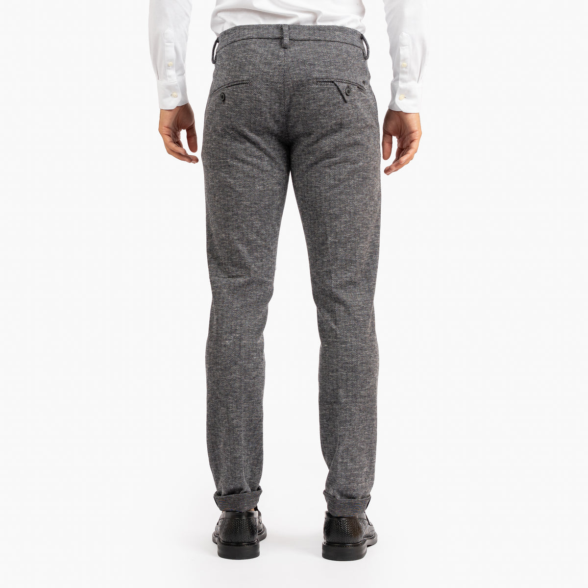 Mason's Chino Donkergrijs Visgraat | Torino Jog