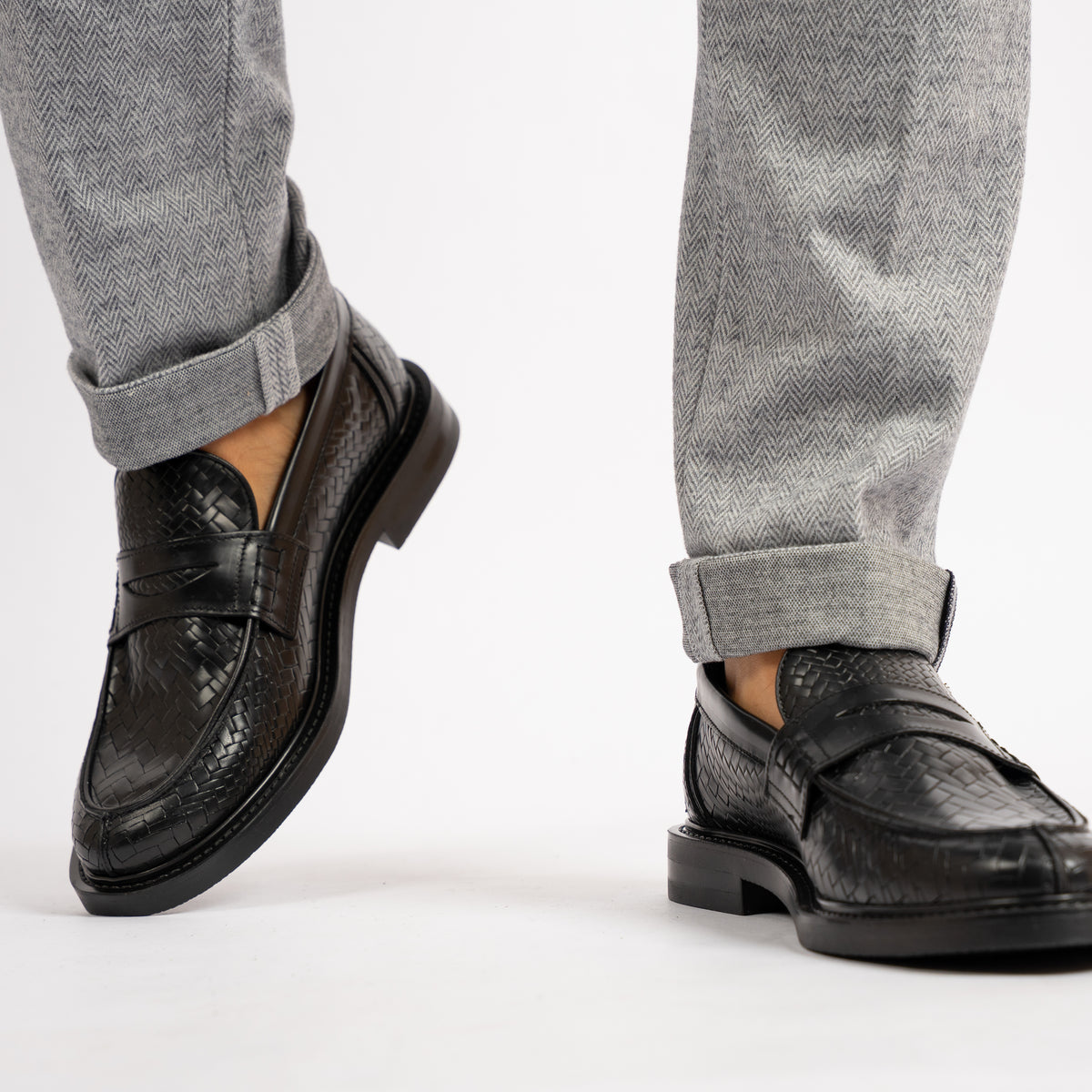 Mason's Chino Lichtgrijs Visgraat | Torino Jog