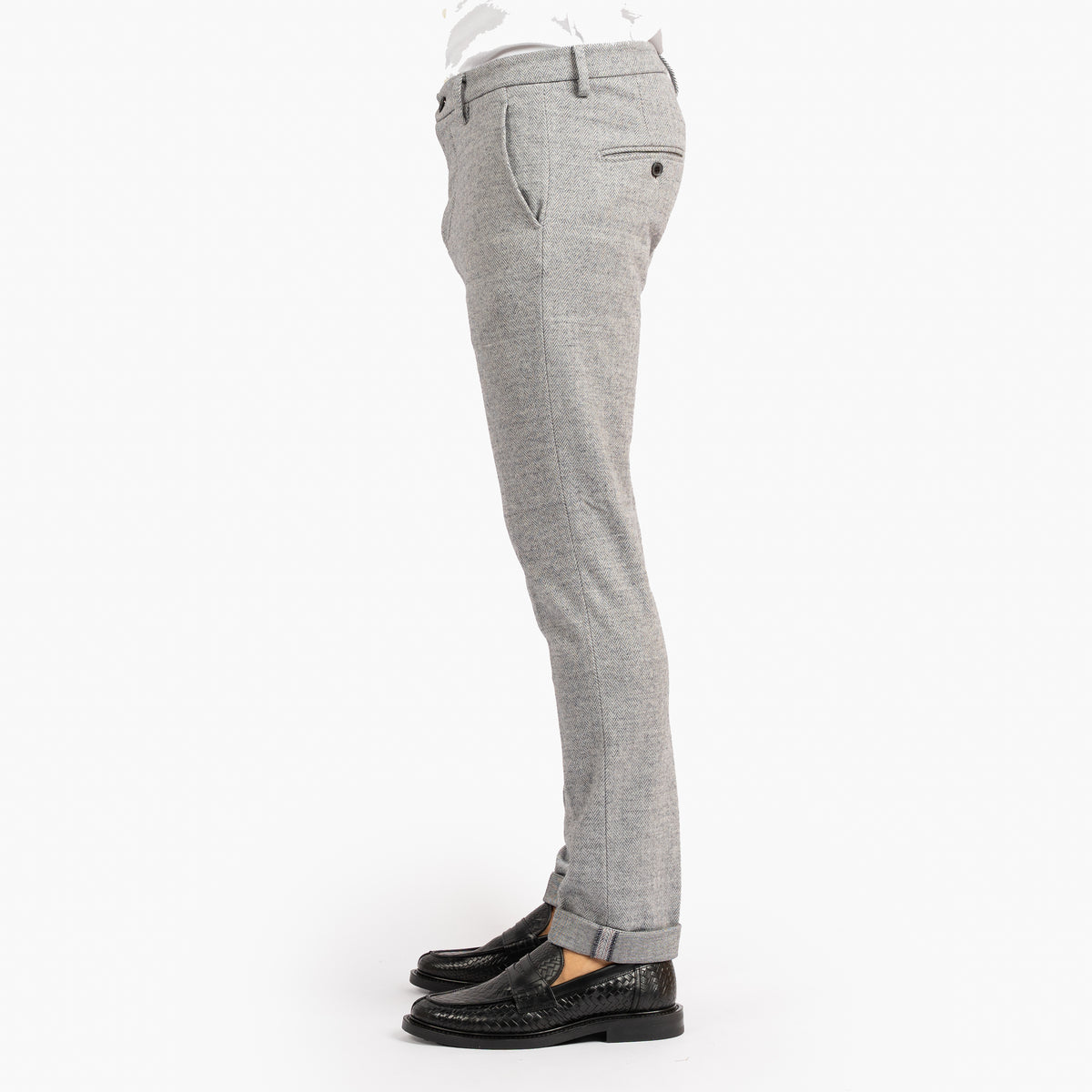 Mason's Chino Lichtgrijs Visgraat | Torino Jog
