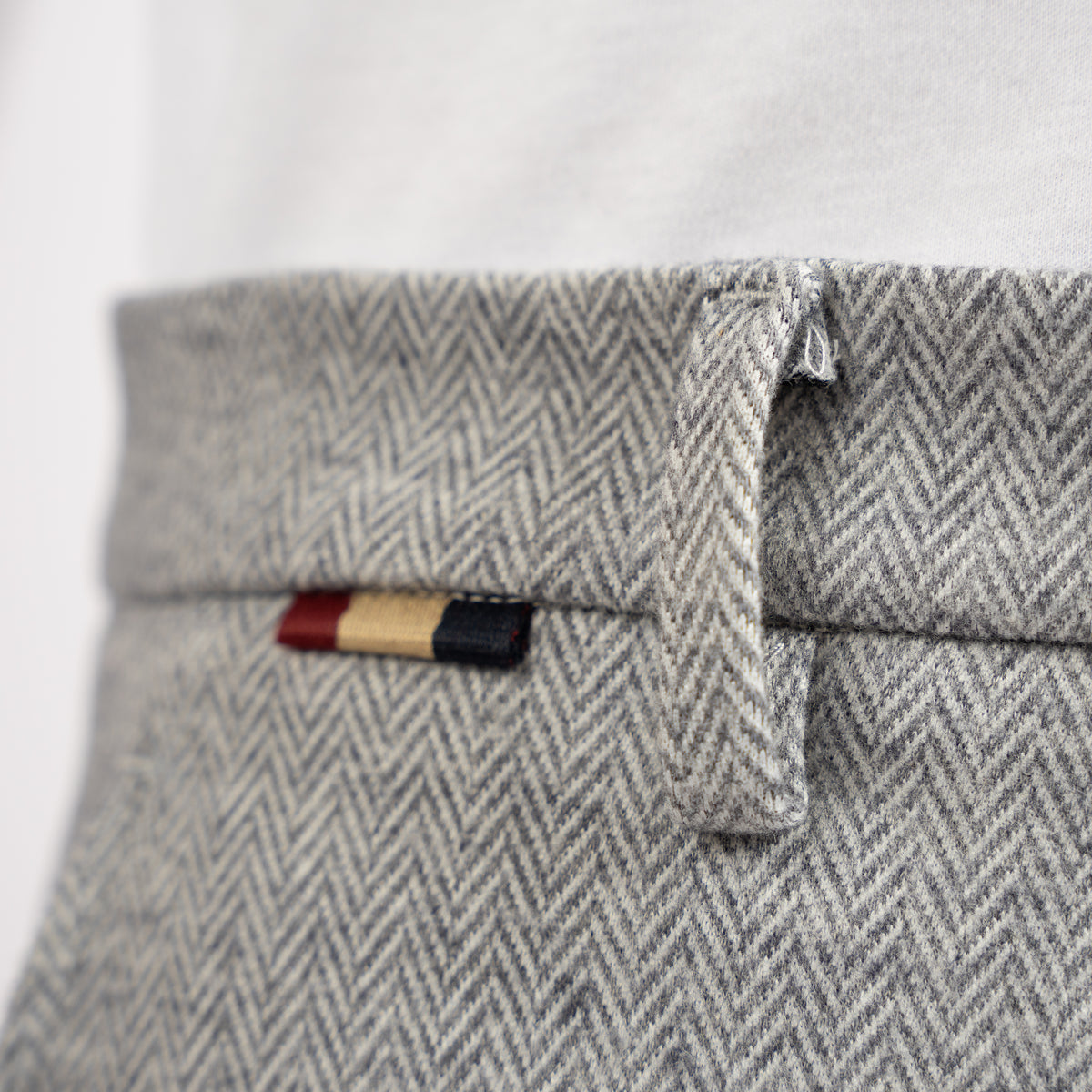 Mason's Chino Lichtgrijs Visgraat | Torino Jog