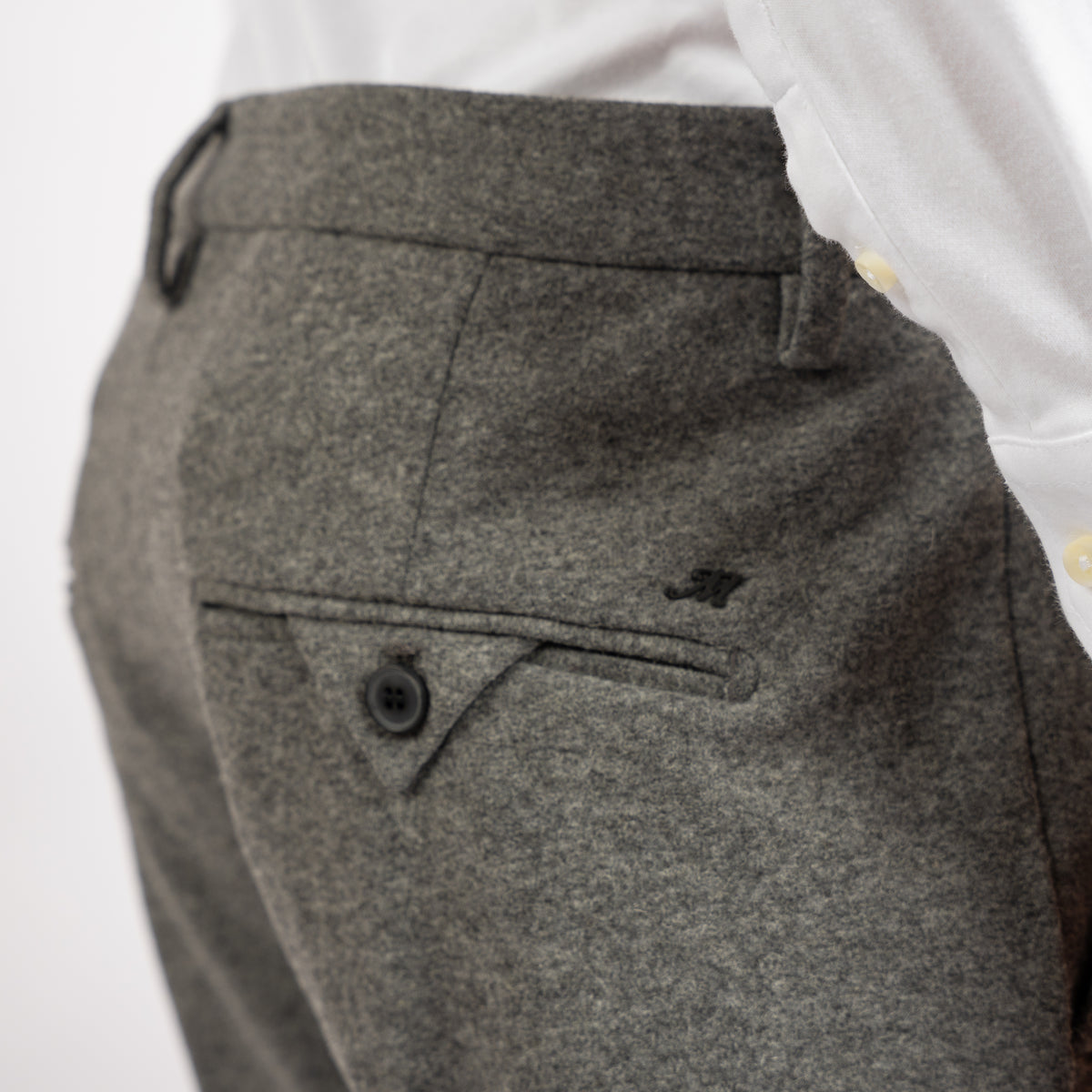 Mason's Flannel Chino Grijs | Torino Jog