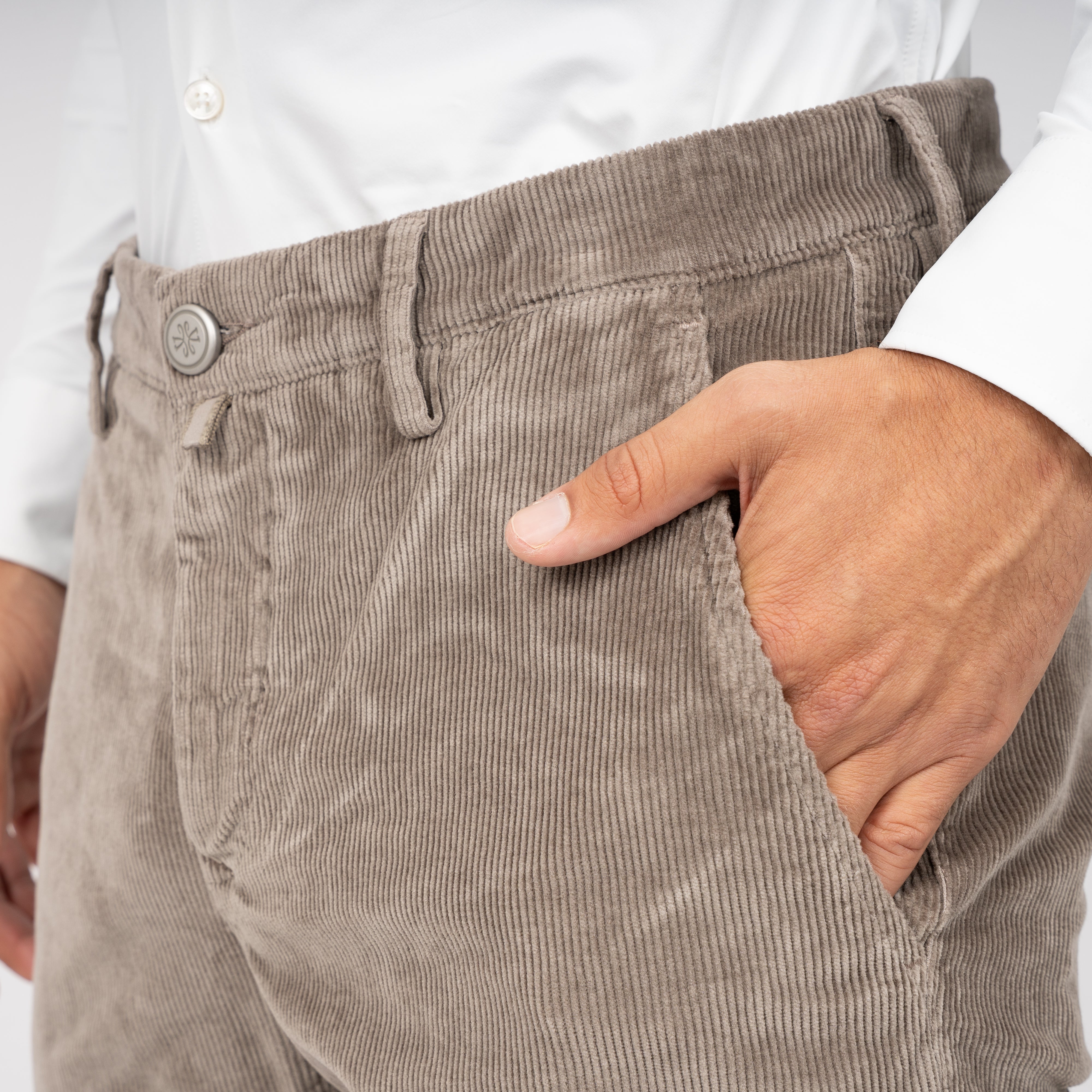 Jacob Cohen Chino Corduroy Taupe | Bobby