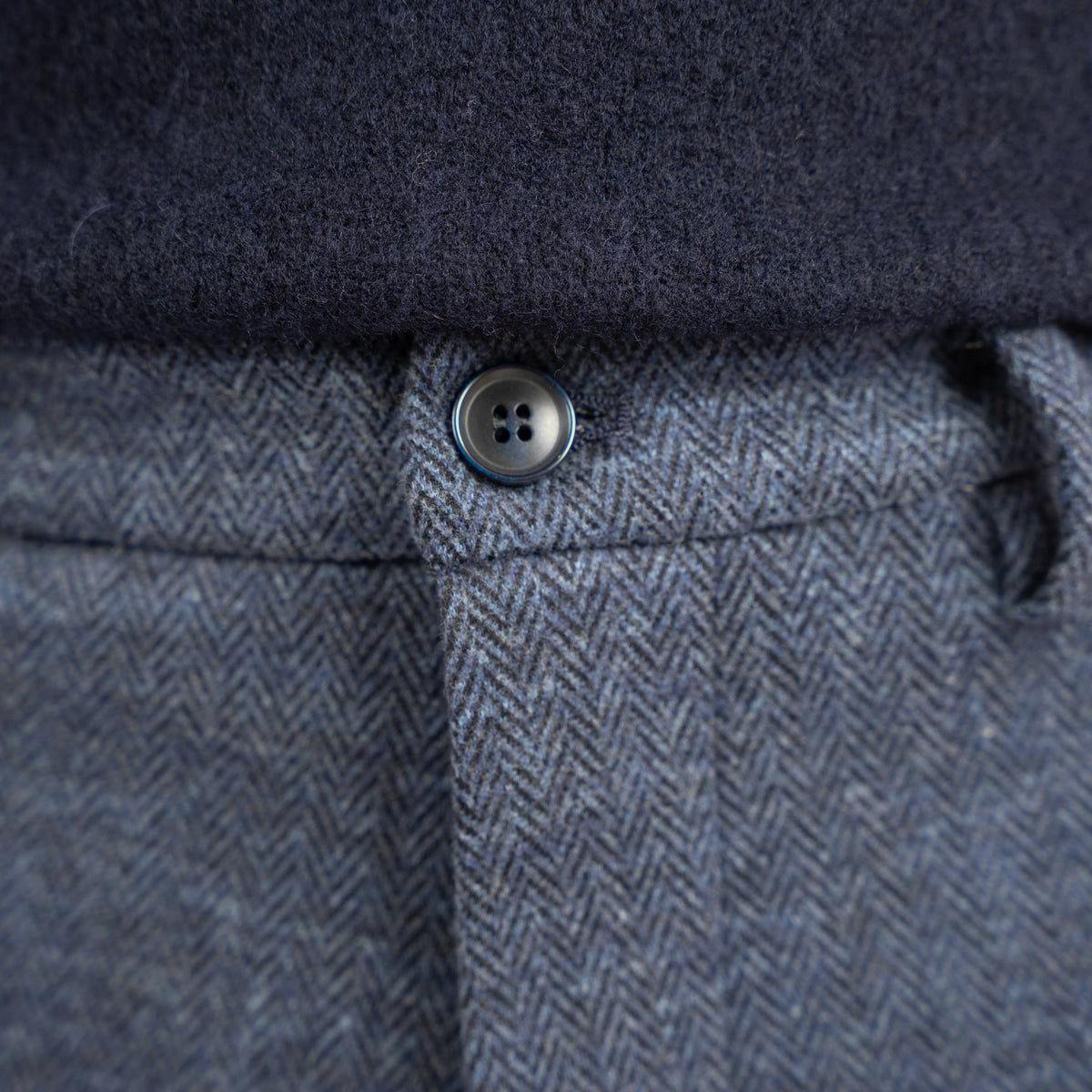 Mason's Chino Blauw Visgraat | Torino Jog