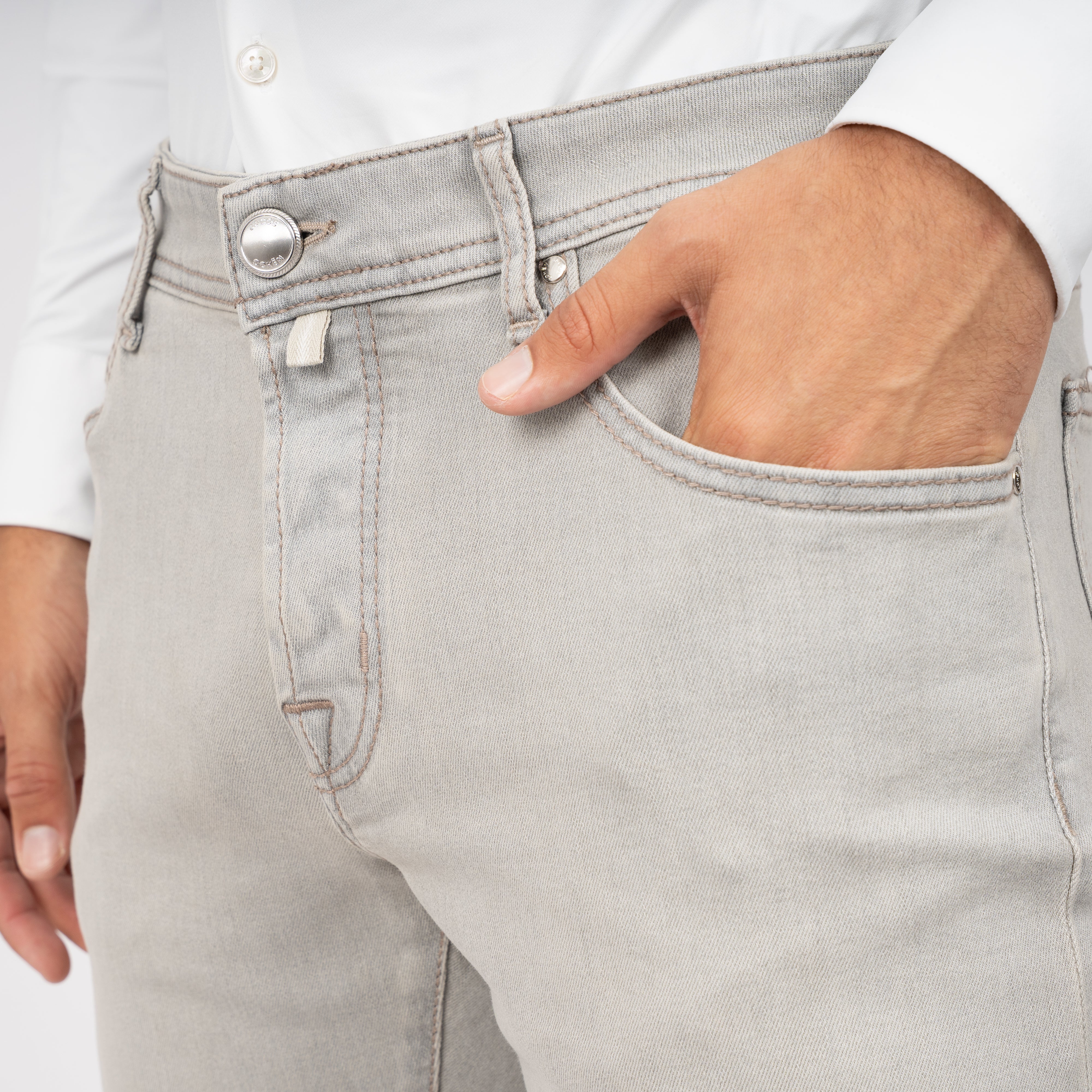 Jacob Cohen Jeans Lichtgrijs | Nick