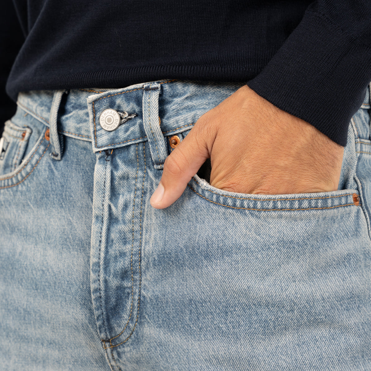 Denham Jeans Lichtblauw | Ridge Straight Fit