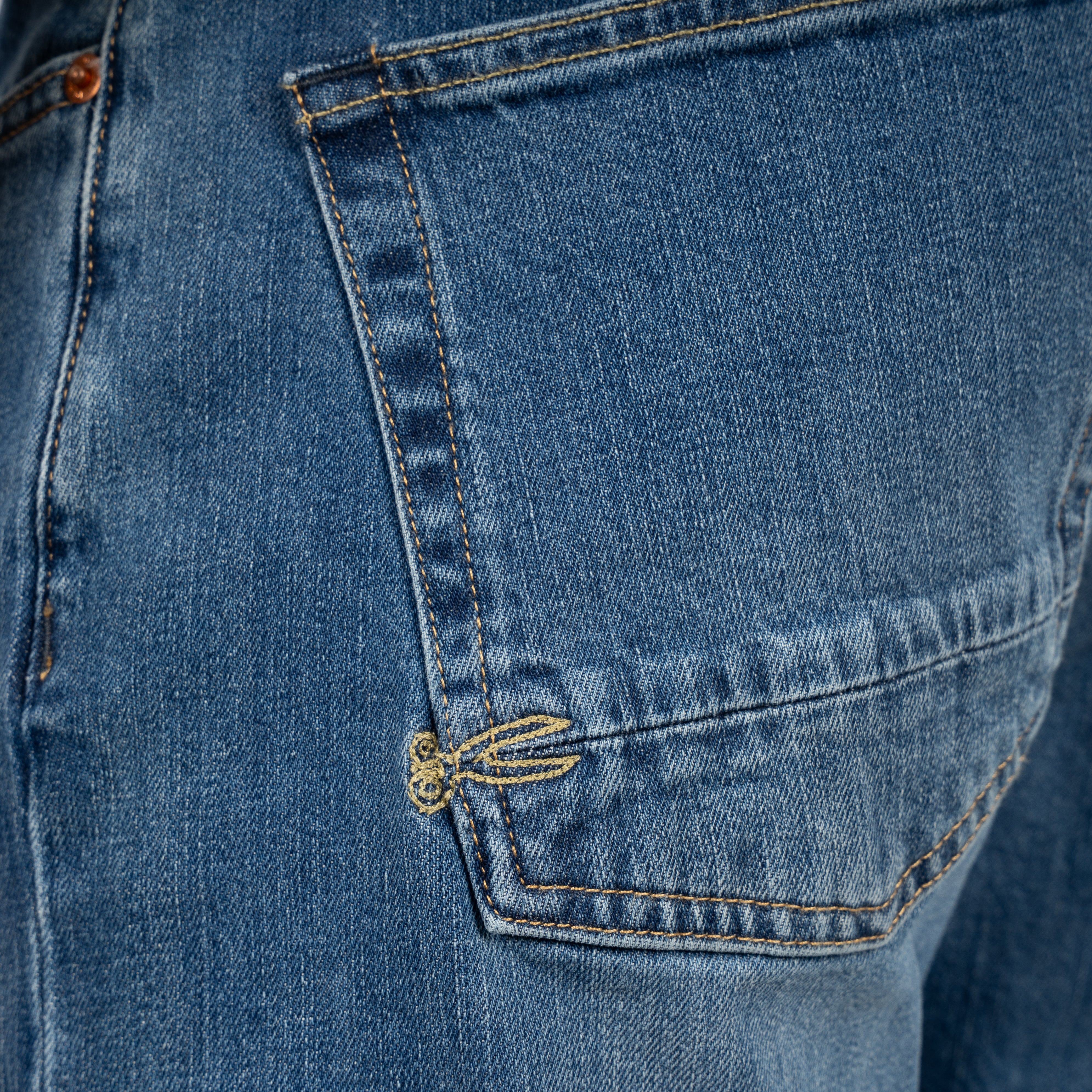 Denham Jeans Middenblauw | Ridge Straight Fit