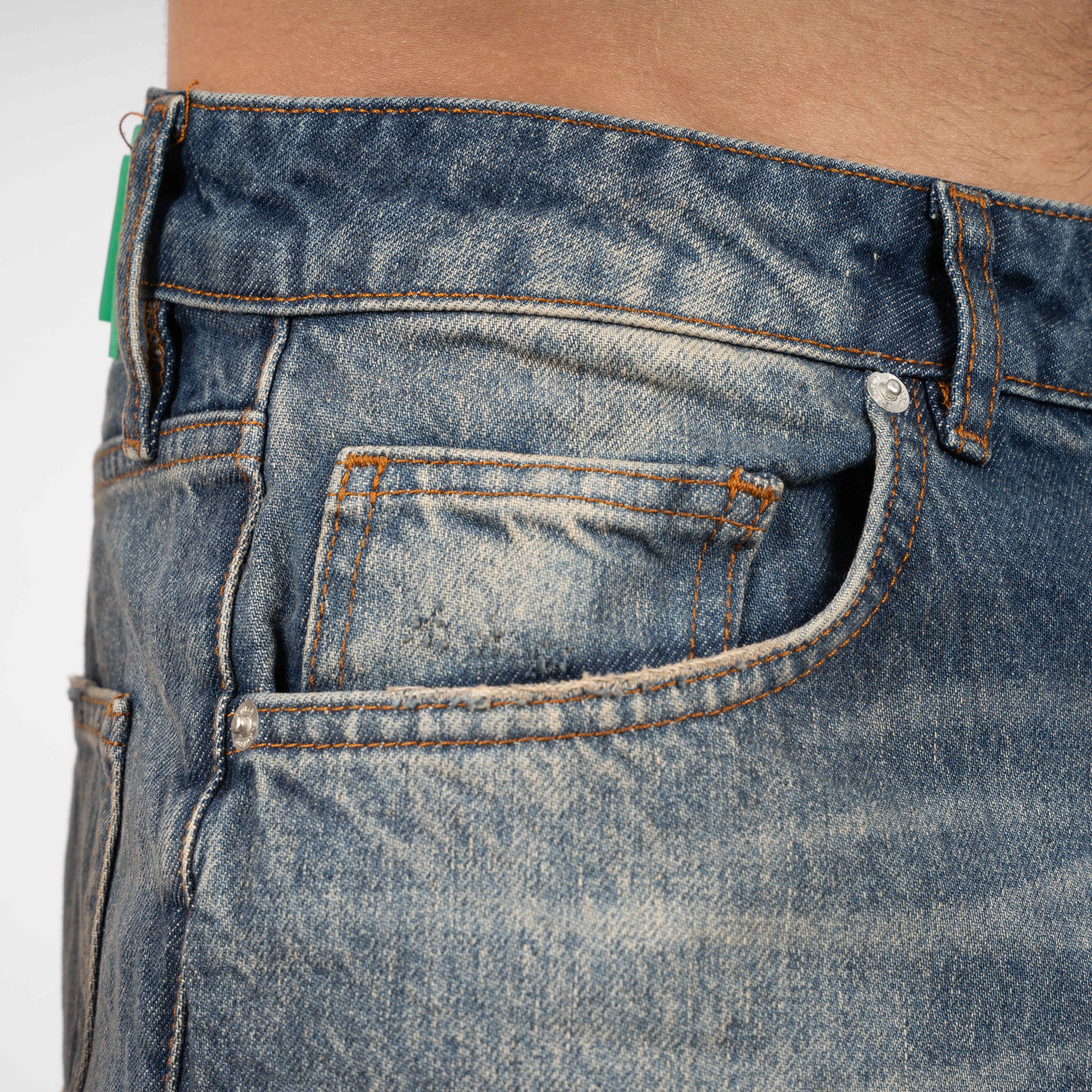 Flaneur Destroyed Jeans Blauw | Relaxed Jeans