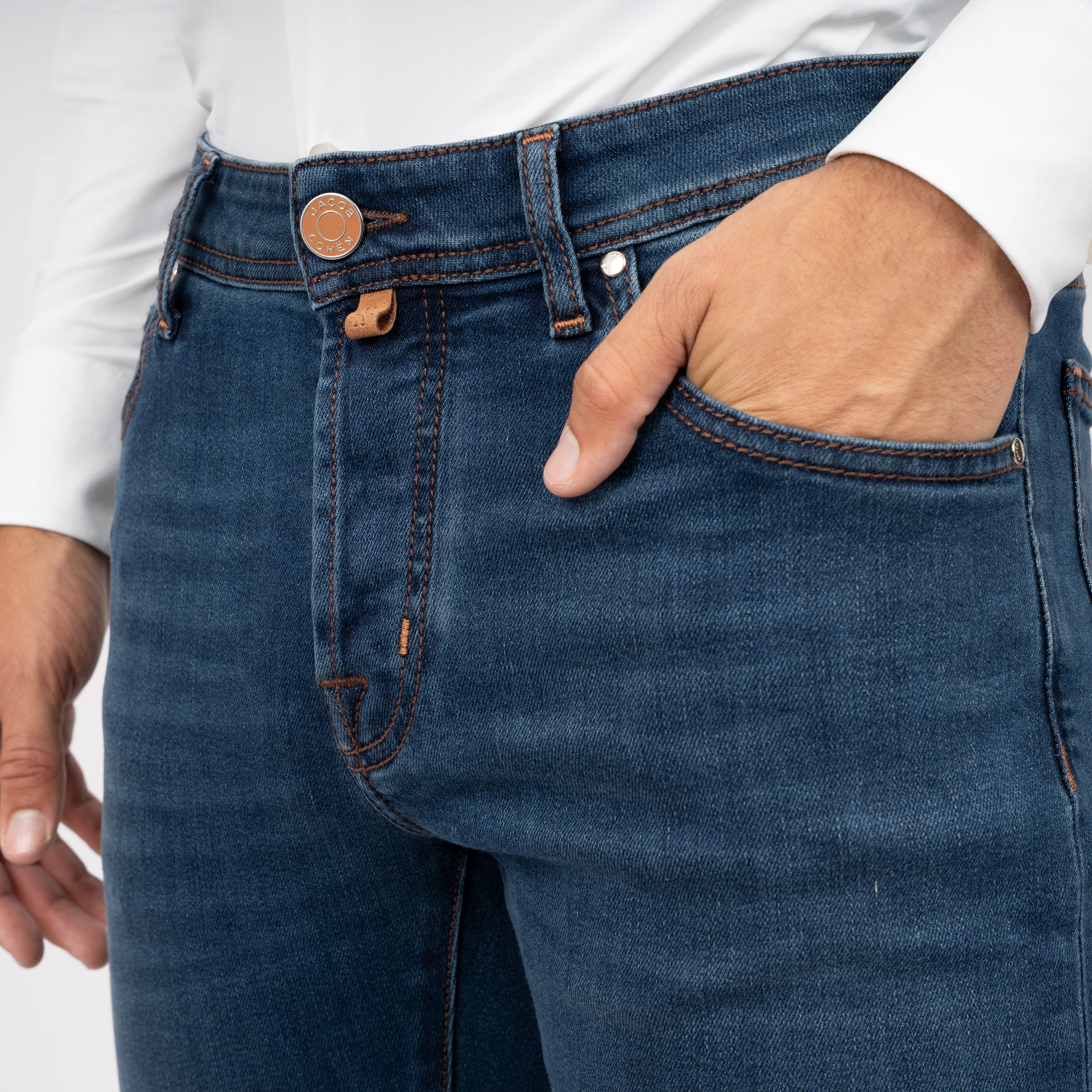 Jacob Cohen Jeans Donkerblauw | Nick Slim