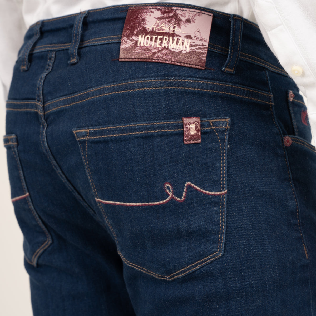 Atelier Noterman Jeans Donkerblauw | Slim Fit