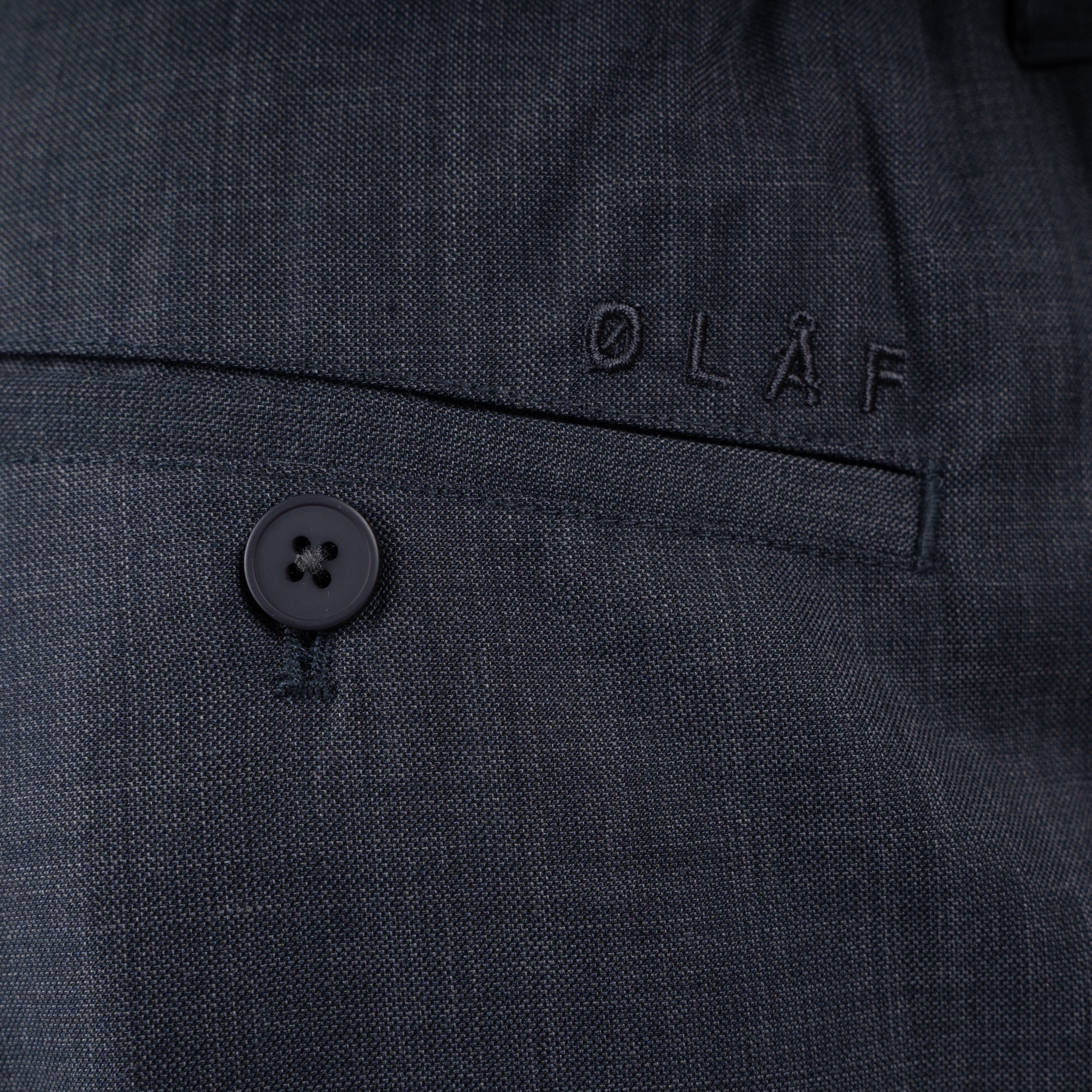 Olaf Pantalon Grijs | Regular Wool Blend Pleated