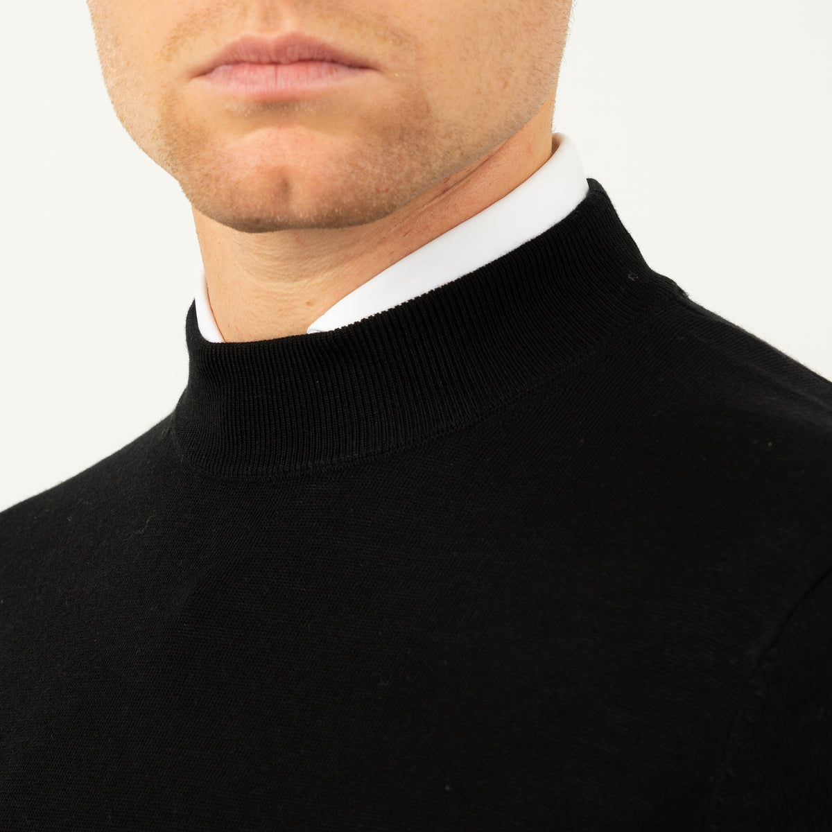 SEVEN DIALS Gebreide Turtleneck Trui Zwart | Goy