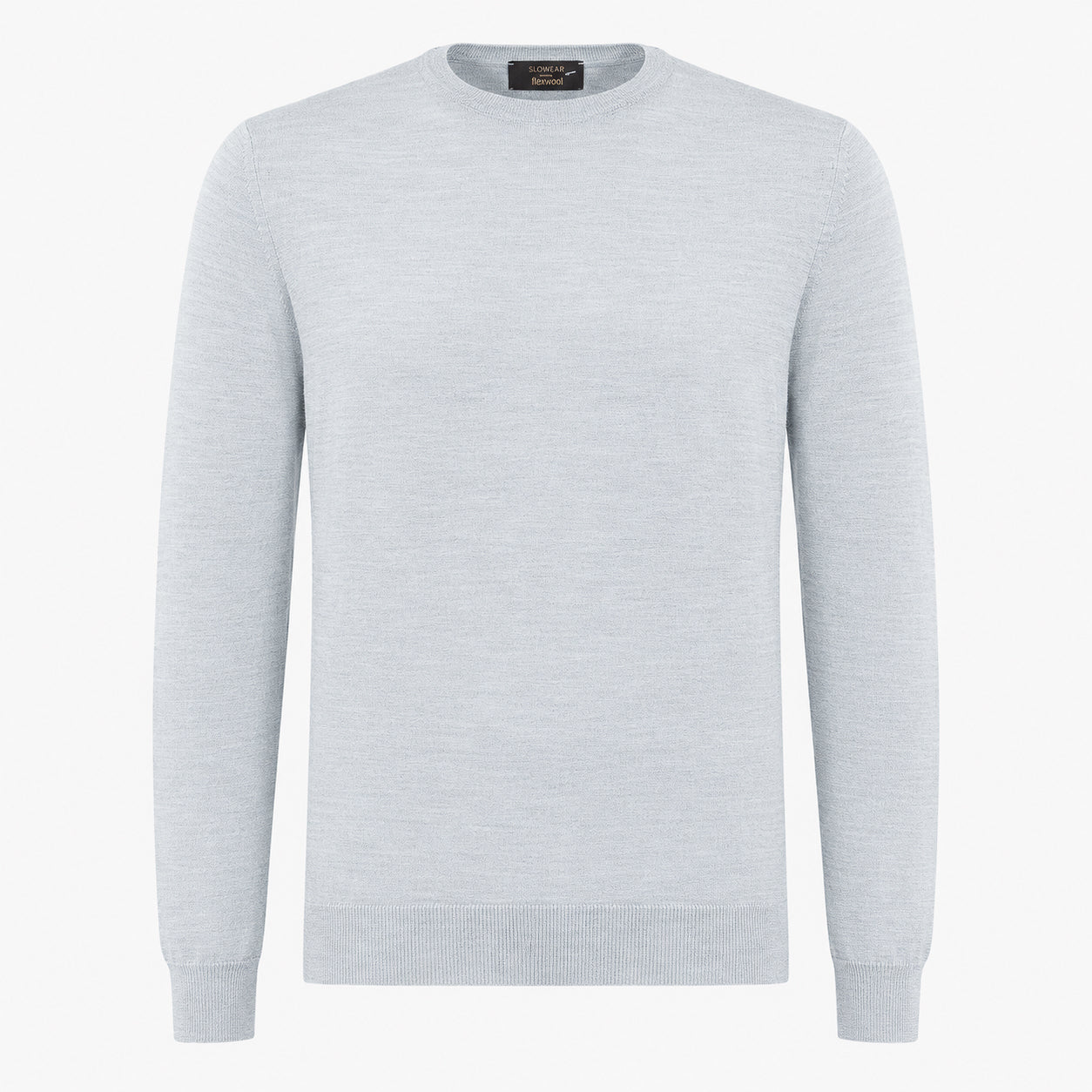 Slowear Gebreide Ronde Hals Trui Grijs | Flexwool