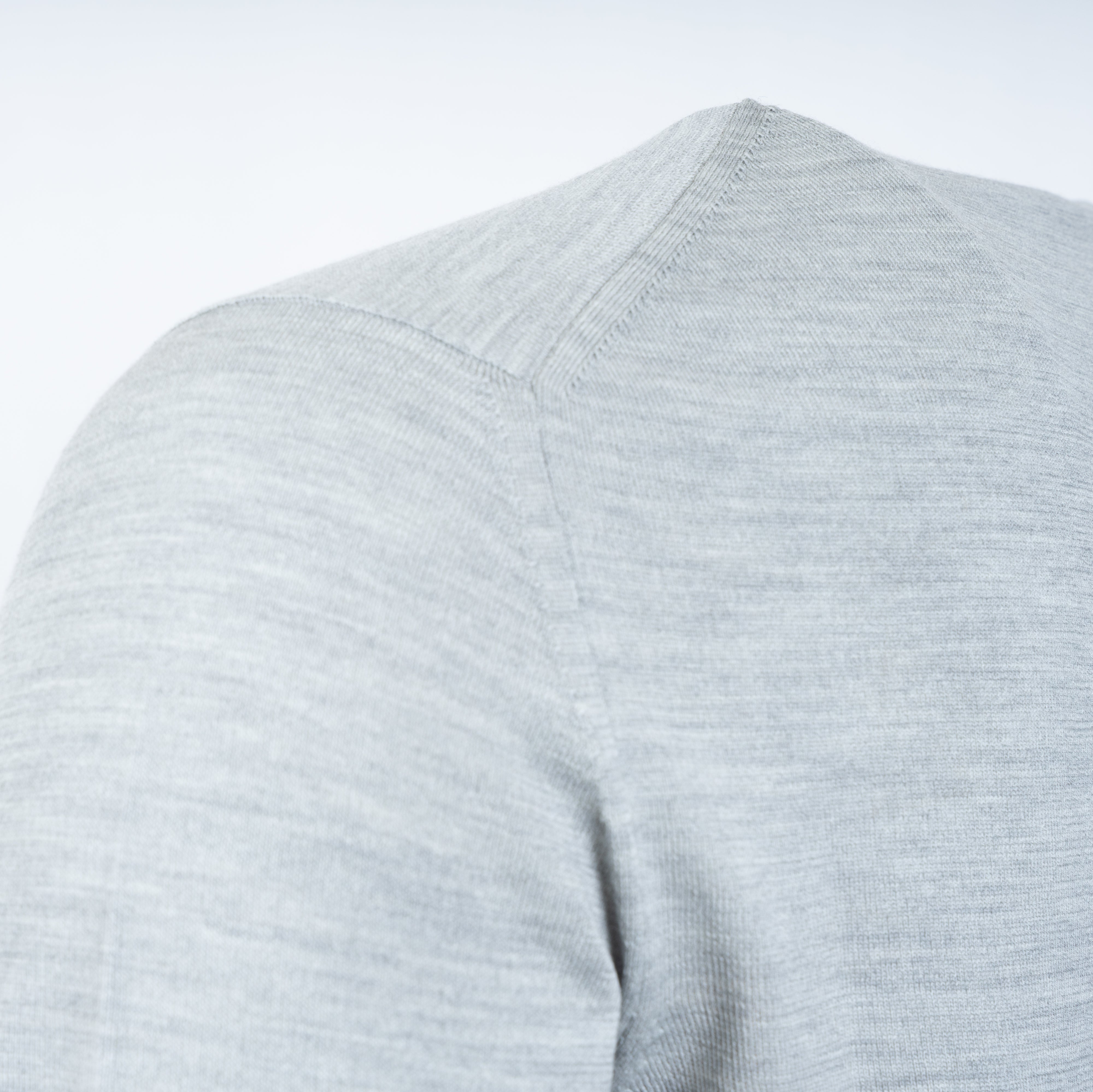 Slowear Gebreide Ronde Hals Trui Grijs | Flexwool