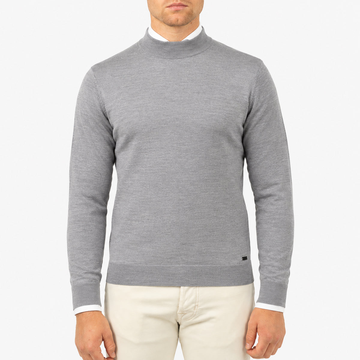 SEVEN DIALS Gebreide Turtleneck Trui Grijs | Goy