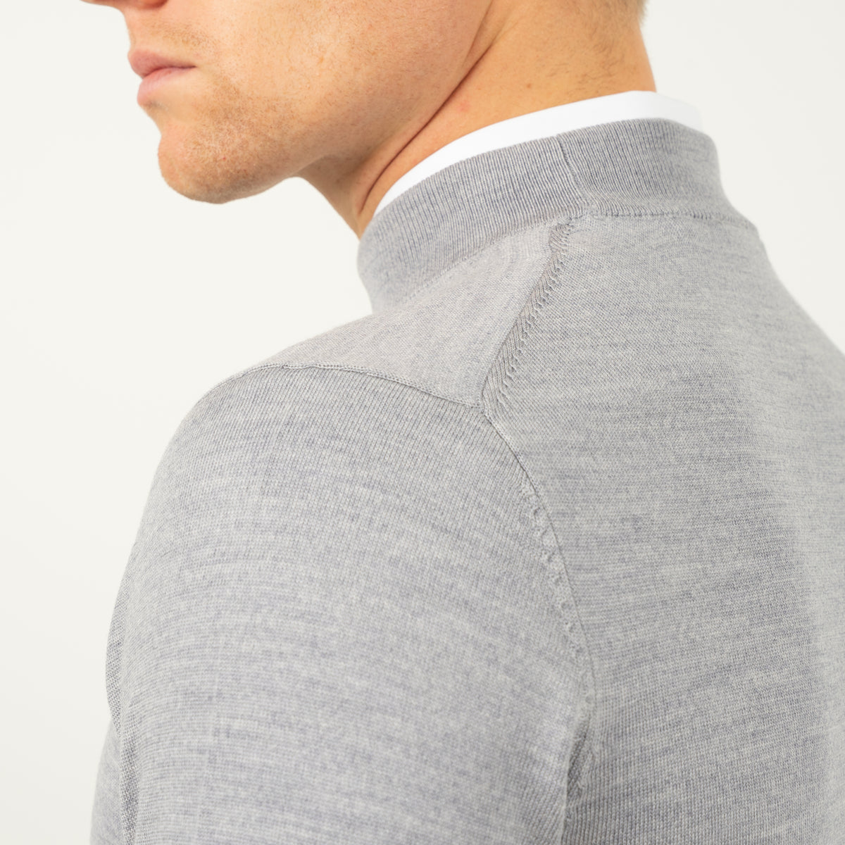 SEVEN DIALS Gebreide Turtleneck Trui Grijs | Goy