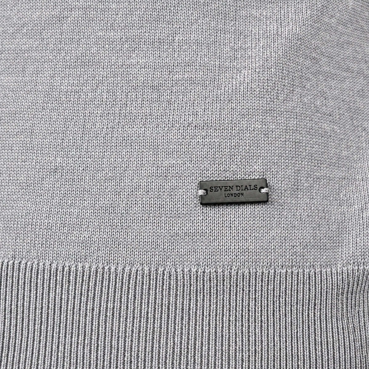 SEVEN DIALS Gebreide Turtleneck Trui Grijs | Goy
