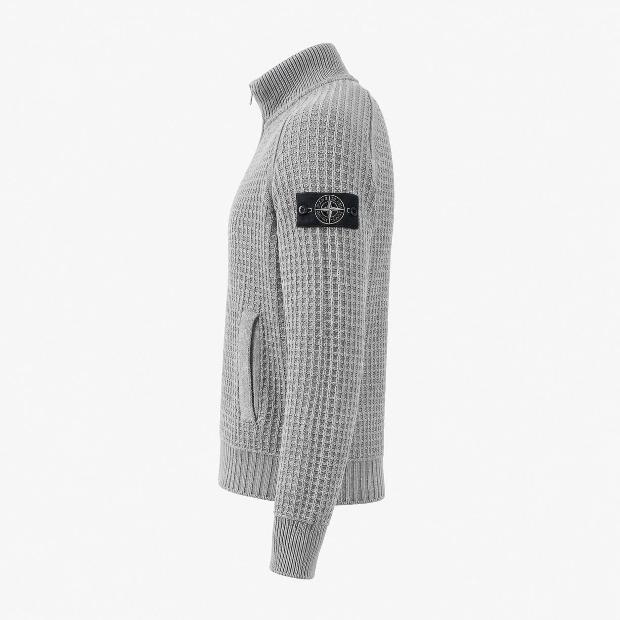 Stone Island Gebreid Vest Grijs | Recovered Cotton