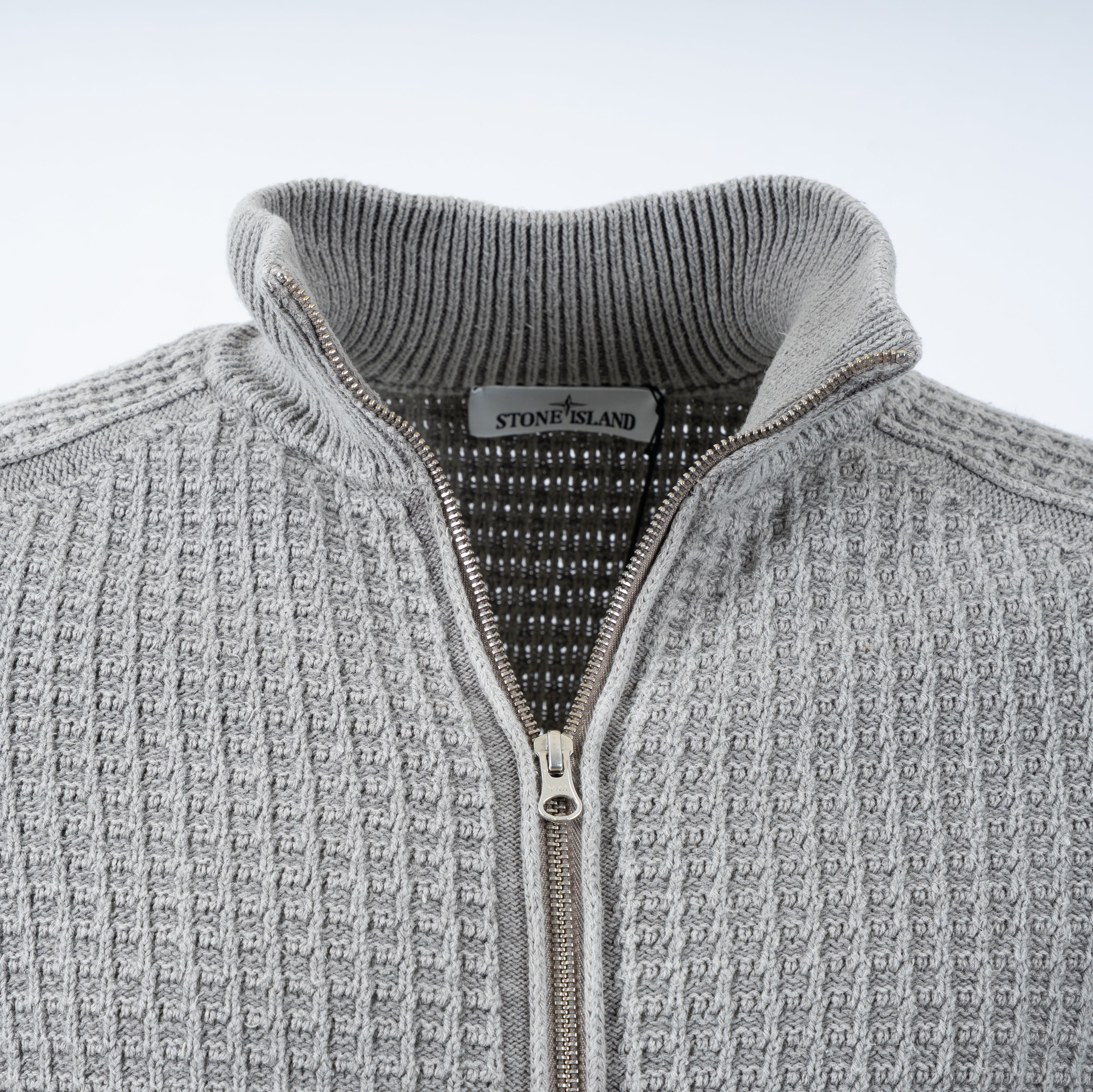 Stone Island Gebreid Vest Grijs | Recovered Cotton