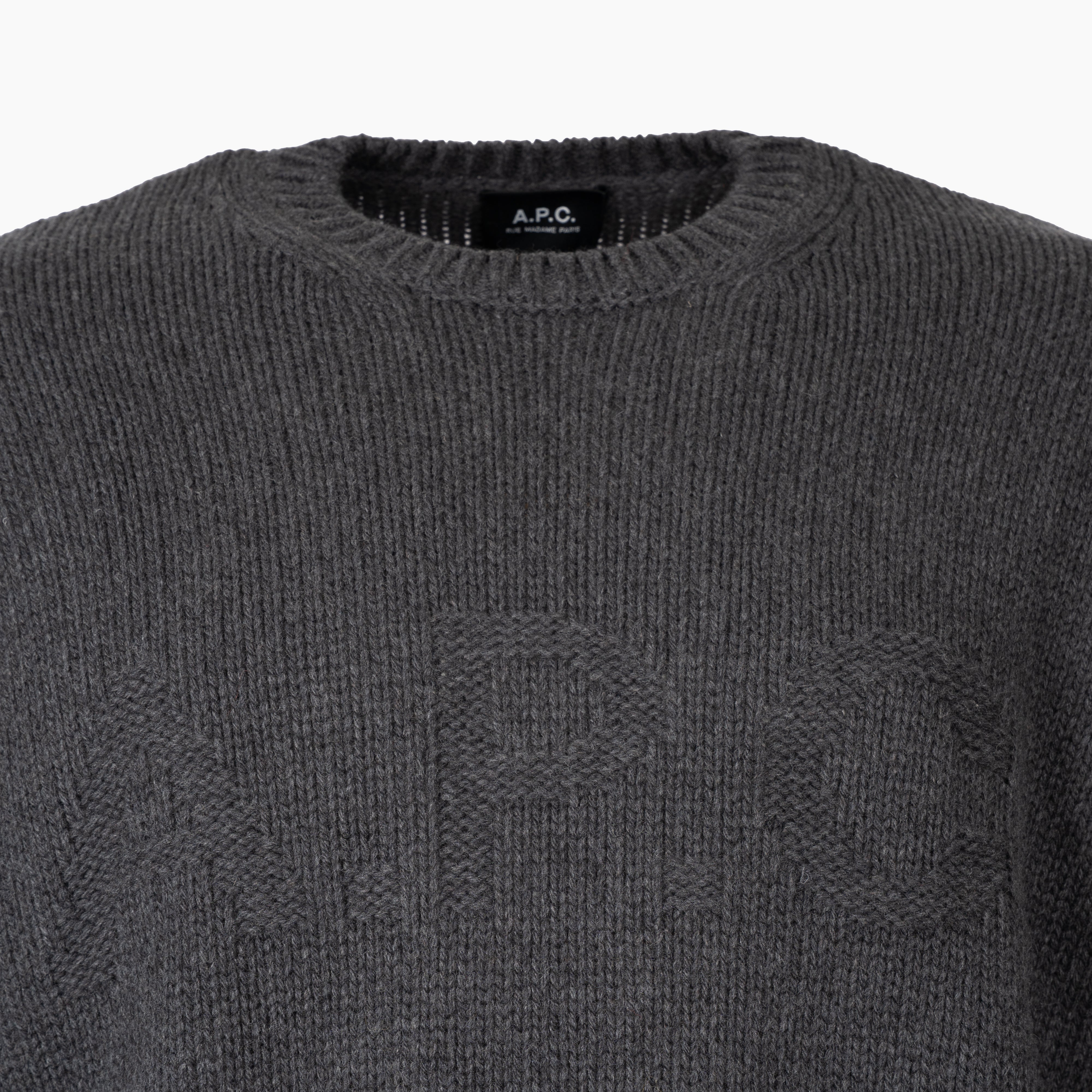 A.P.C. Gebreide Trui Grijs | Pull George