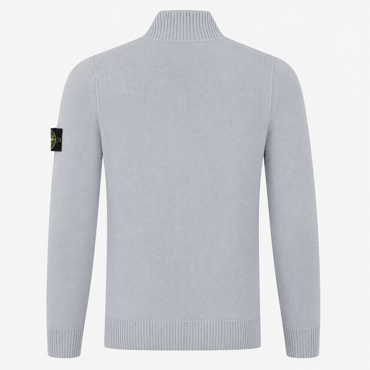 Stone Island Gebreide Trui met Knopenlijst Grijs | Lambswool