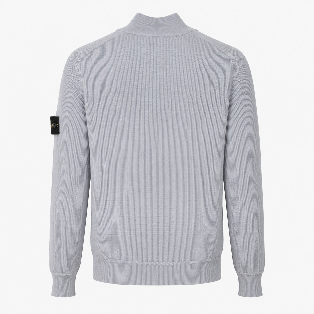 Stone Island Gebreide Trui met Rits Grijs | Soft Organic Cotton