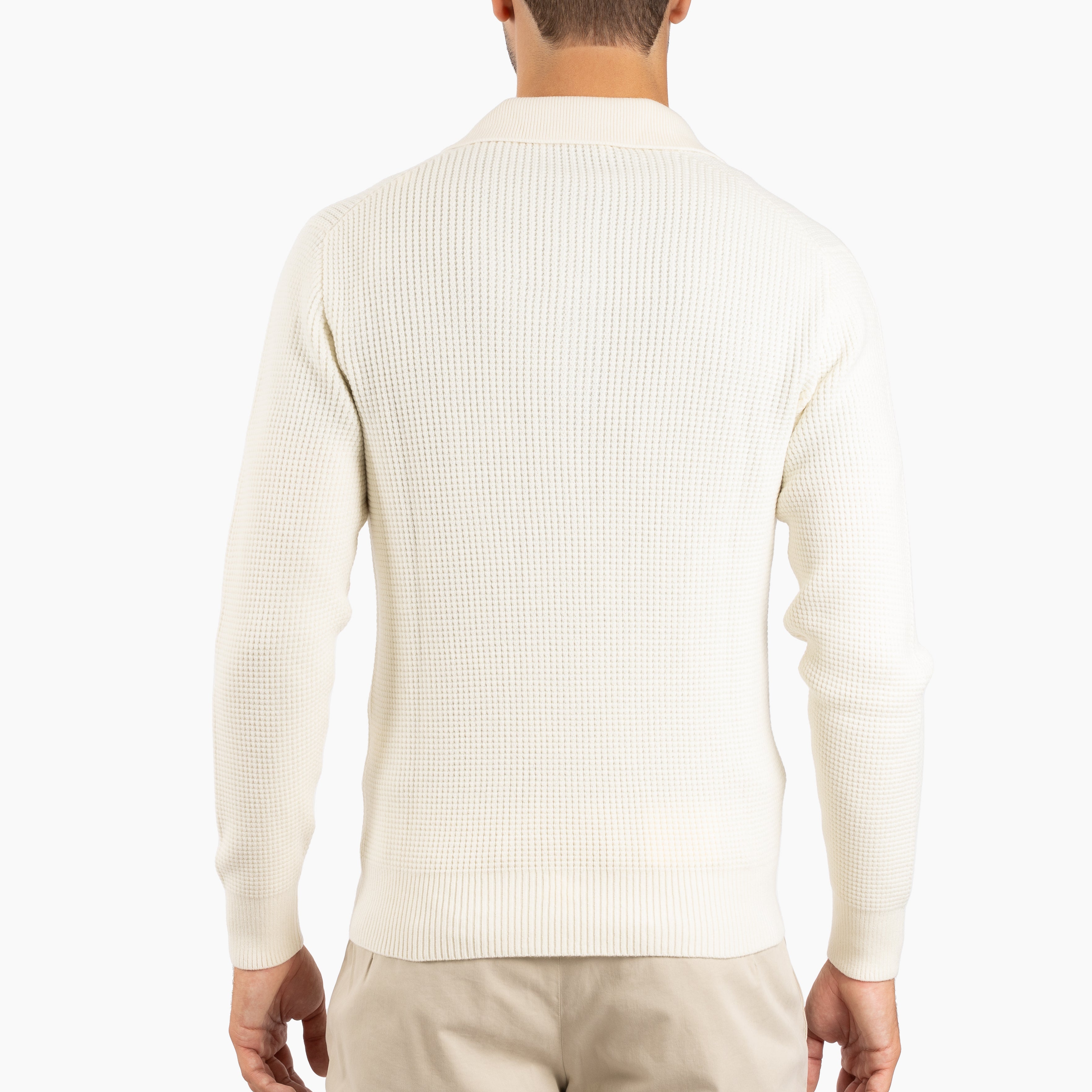Gran Sasso Gebreide Polotrui Crème | Extrafine Merino