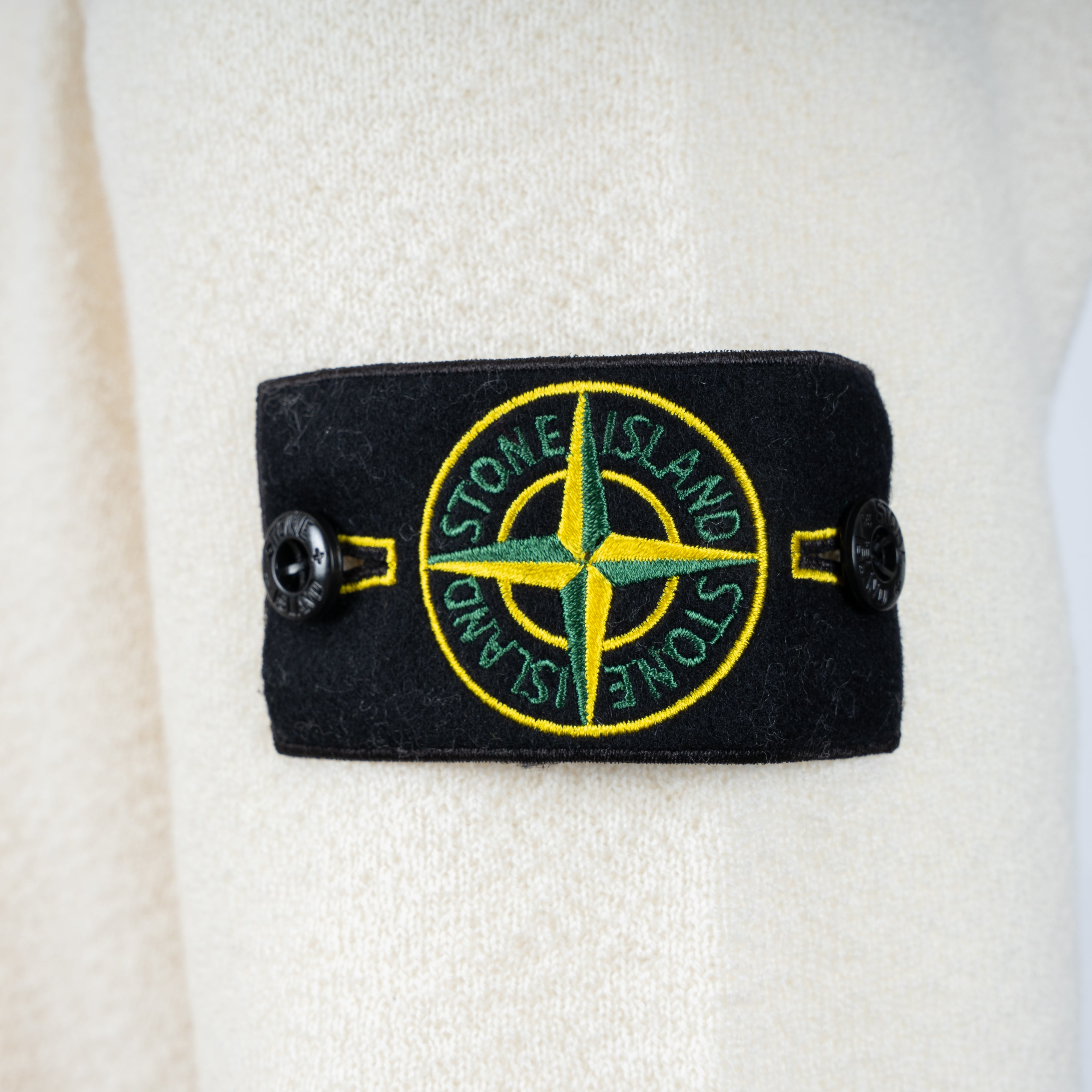 Stone Island Gebreide Trui Crème | Pure RWS Wool