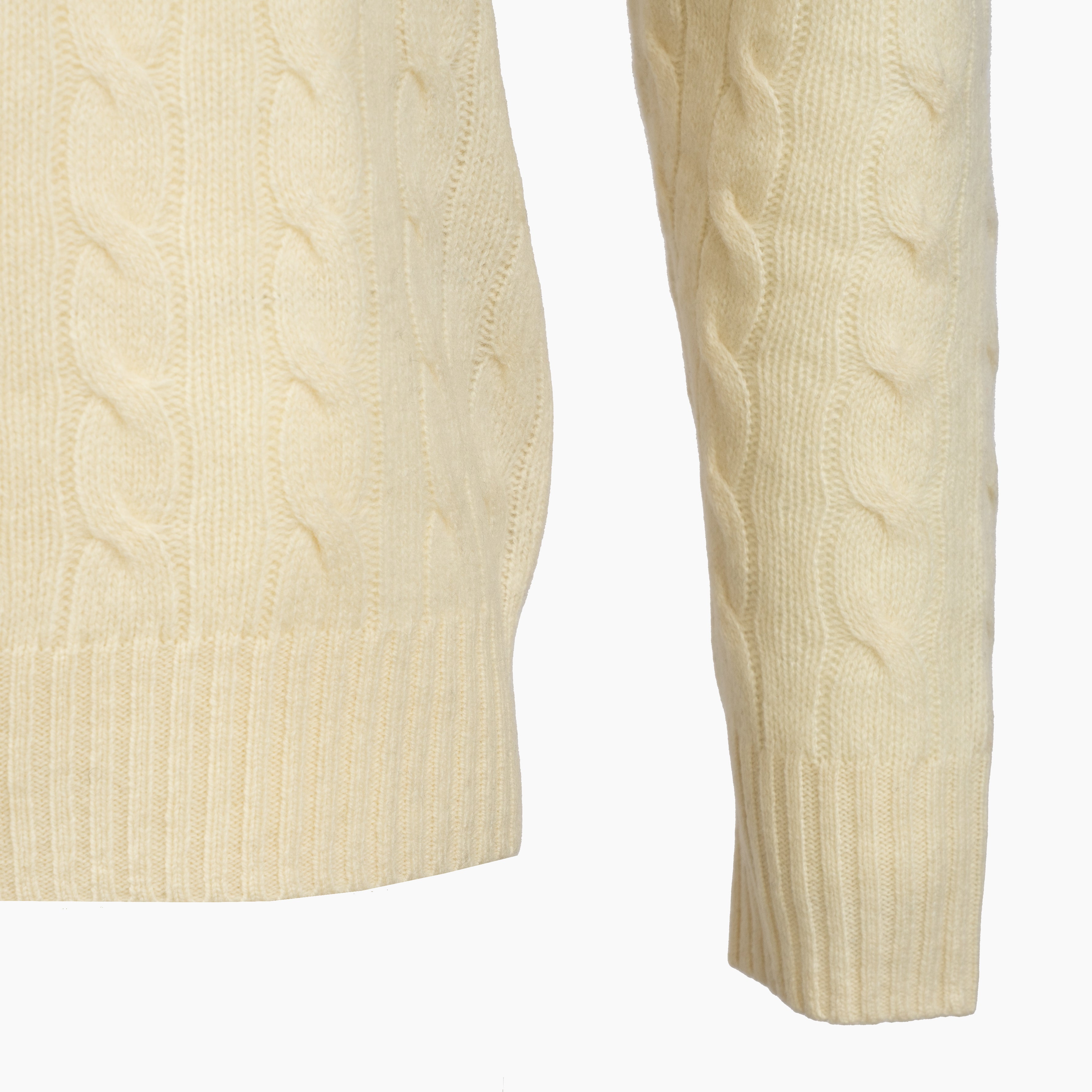 Ralph Lauren Gebreide Kabeltrui Crème | Cable-Knit