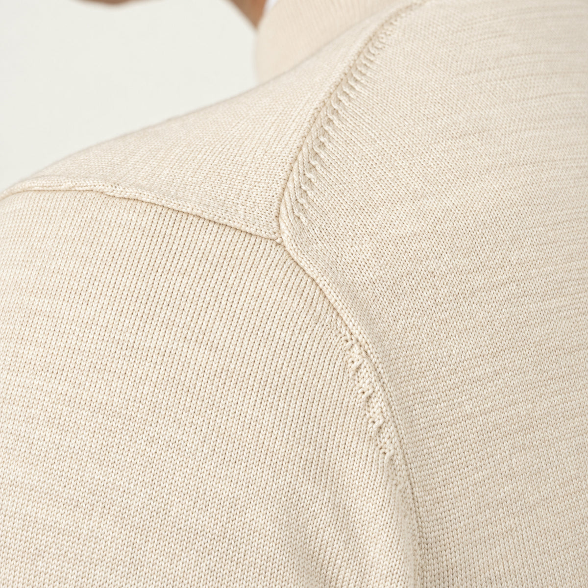 SEVEN DIALS Gebreide Turtleneck Trui Beige | Goy